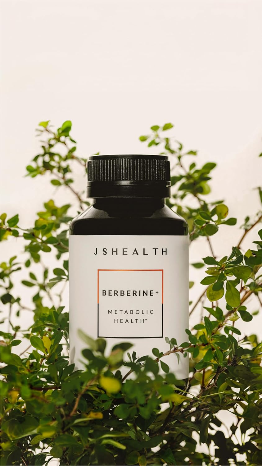 Jshealth Vitamins Berberine+ | Berberine Supplement for Metabolic Health | Aids Carbohydrate and Lipid Metabolism | 60 Capsules image number 2