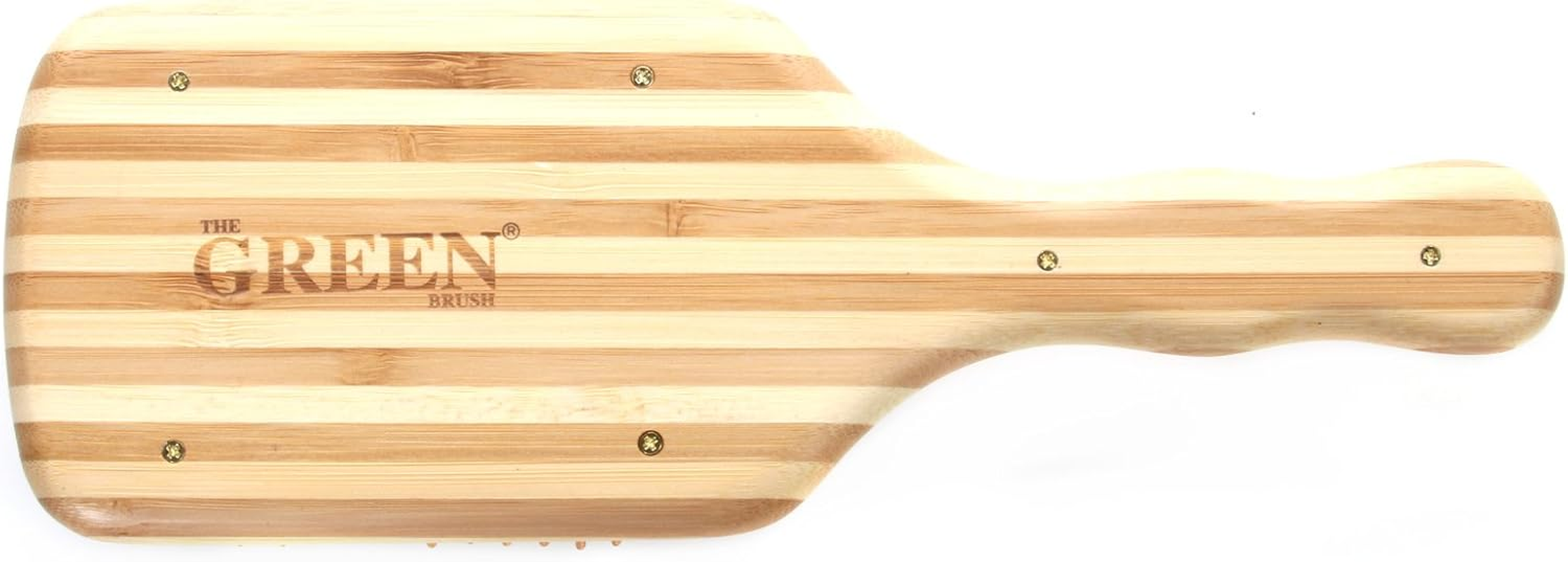 BASS BRUSHES Bamboo Wood Hair Brush Large Square Paddle