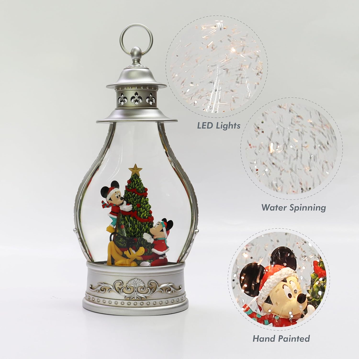 14 in H LED Holiday Disney Spinning Lantern