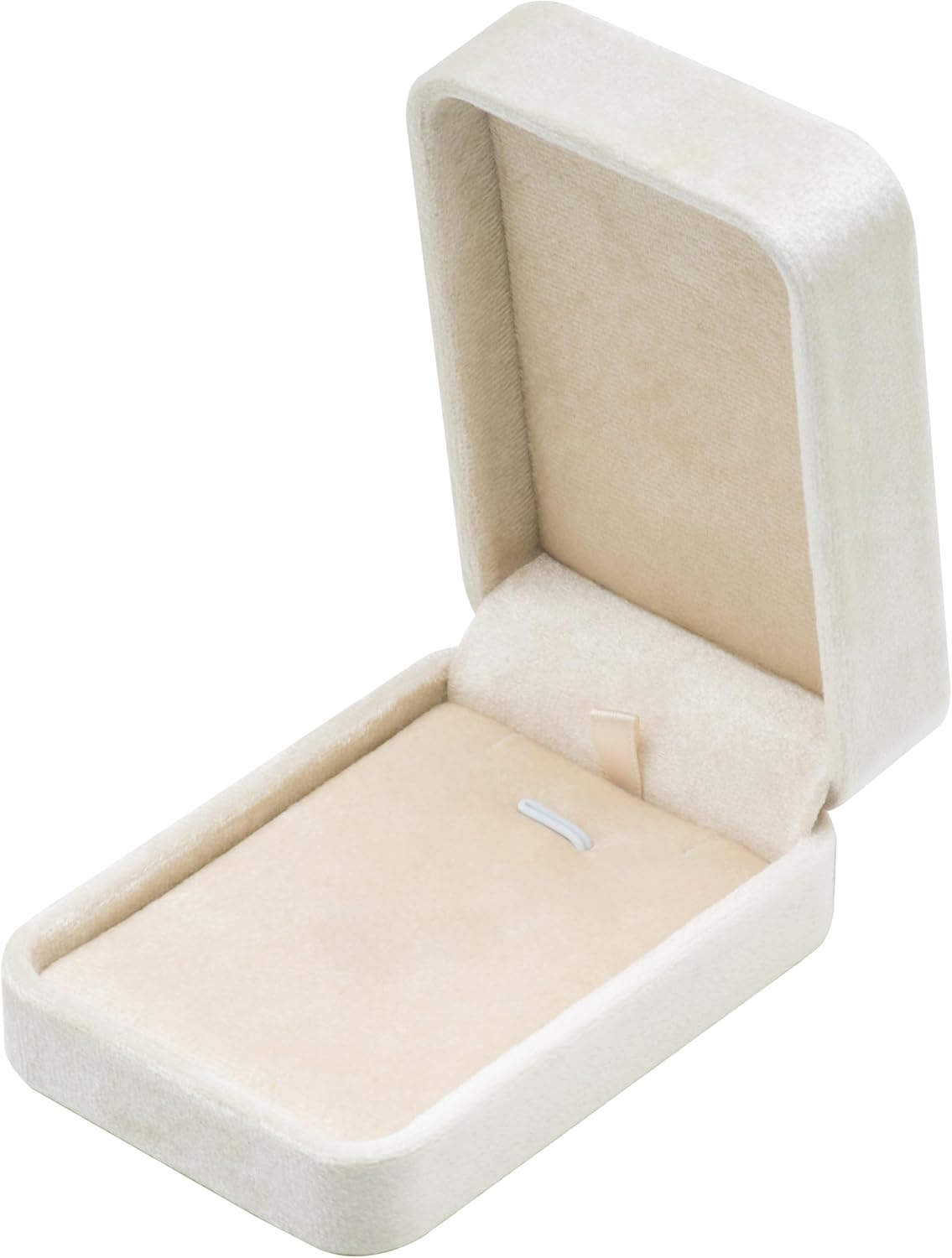 Giftop Classic Velvet Jewelry Gift Box Case for Necklace Pendant (Beige)