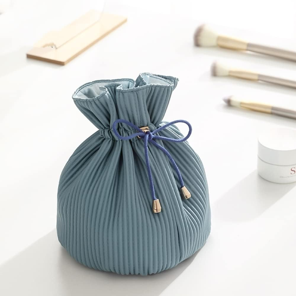 Cosmetic Makeup Beauty Travel Bag Corduroy Design Water Resistant Material Drawstring Closure and Is Lightweight Collapsible Compact from Paton Travel Australia image number 2