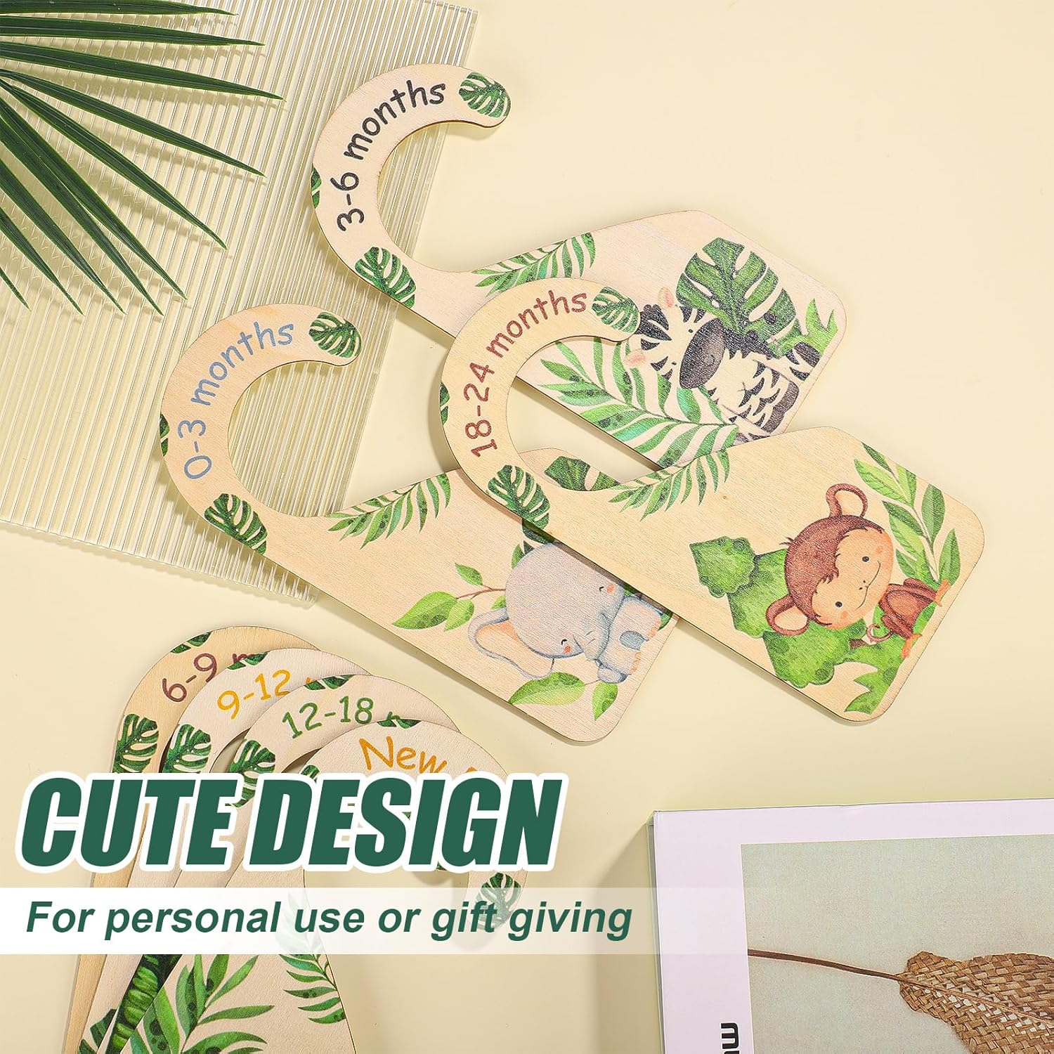 7Pcs Baby Closet Dividers, Boxwood Closet Dividers for Baby Clothes Double-Side Baby Clothing Dividers for Closet for New Mom Dad Parents image number 5