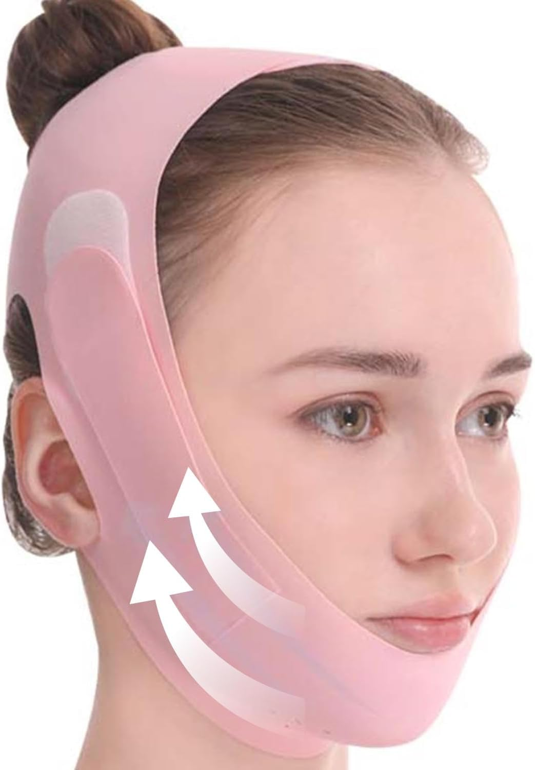 Adjustable Chin Strap for Sleeping Jawline Shaper V Line Lifting Mask Face Slimmer for Double Chin （Pink） image number 5