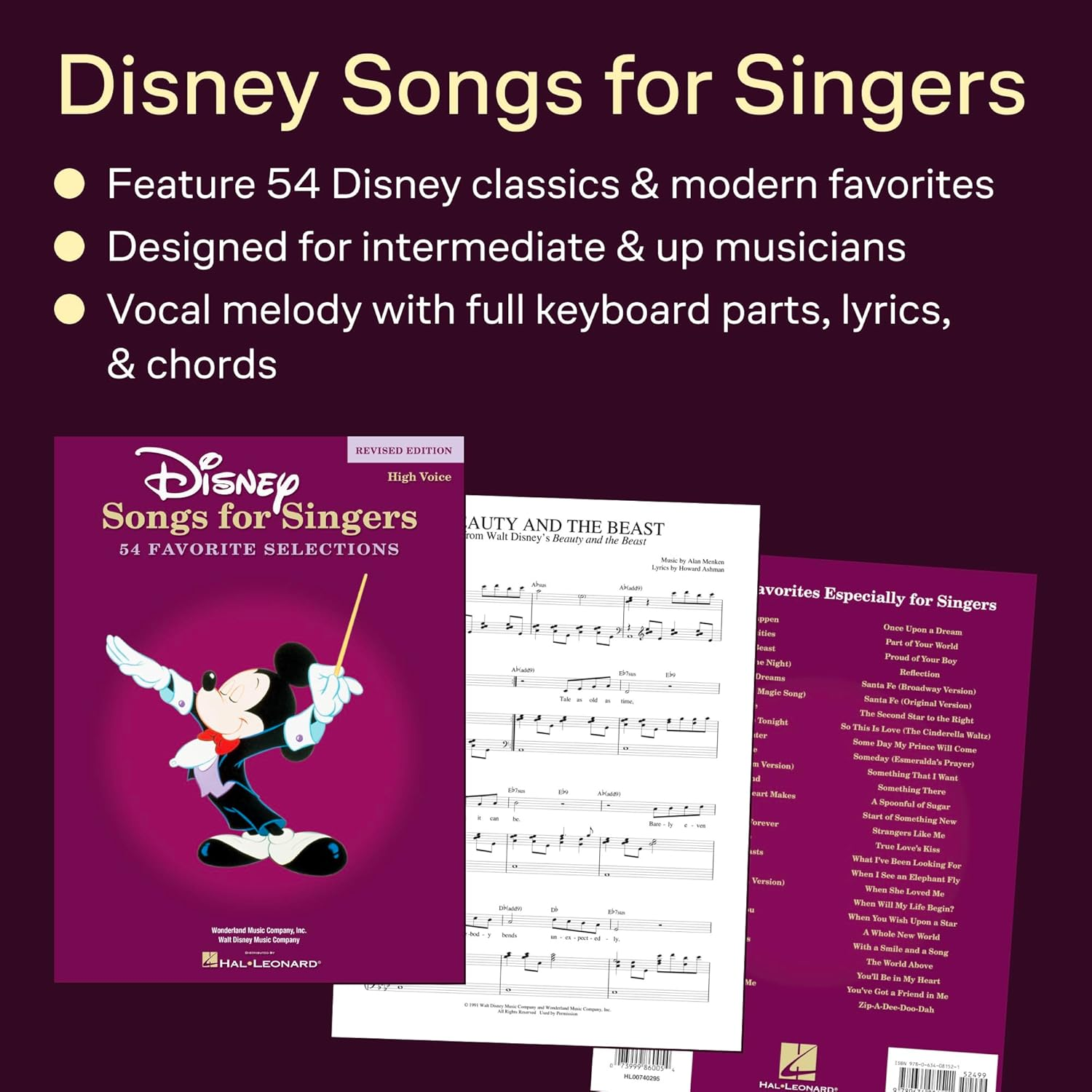 Disney Songs for Singers: High Voice image number 3