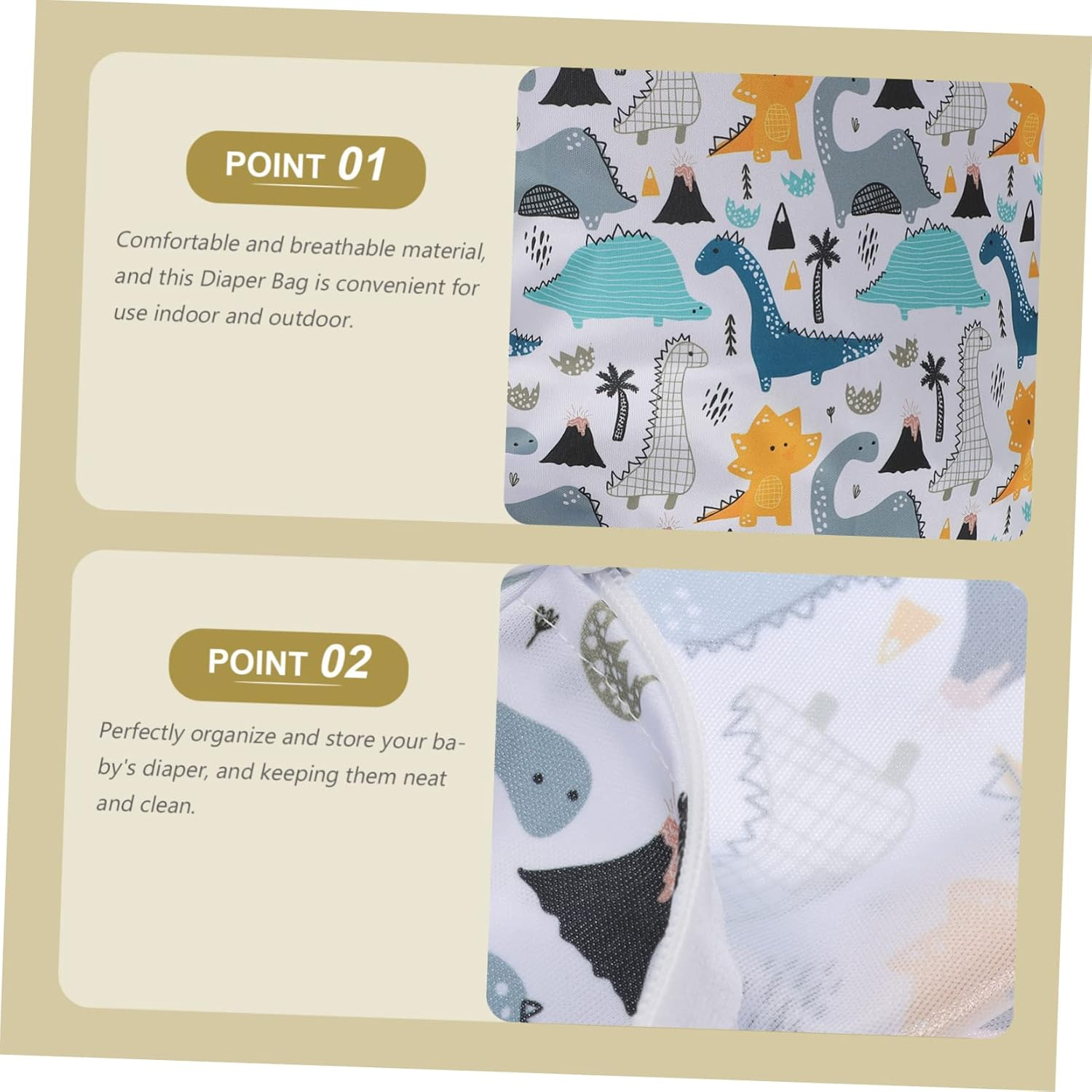 Multi-Function Diaper Bag Sanitary Napkin Bag Portable Diaper Storage for Babies Napkin image number 3