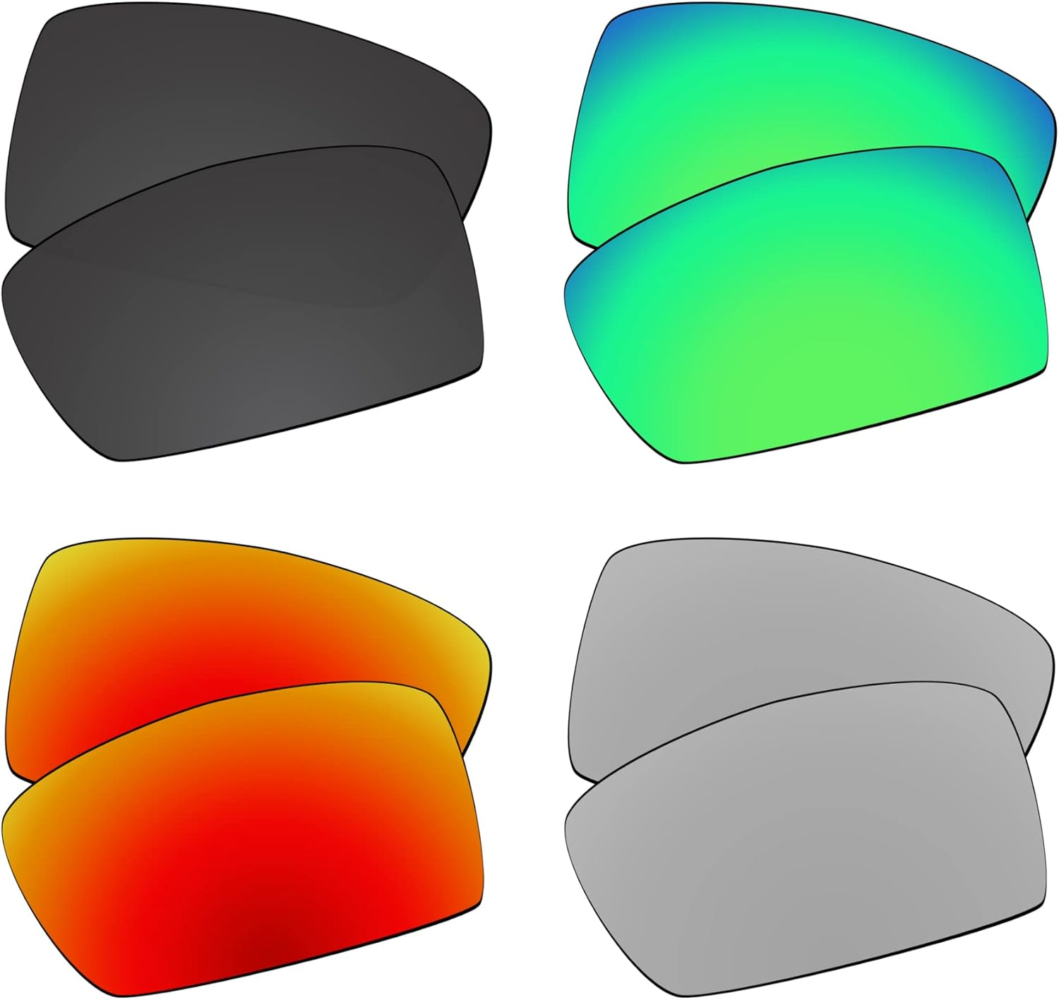 Ezreplace Lenses Replacement for Oakley Crankshaft OO9239 Sunglasses (Polarized Lenses)
