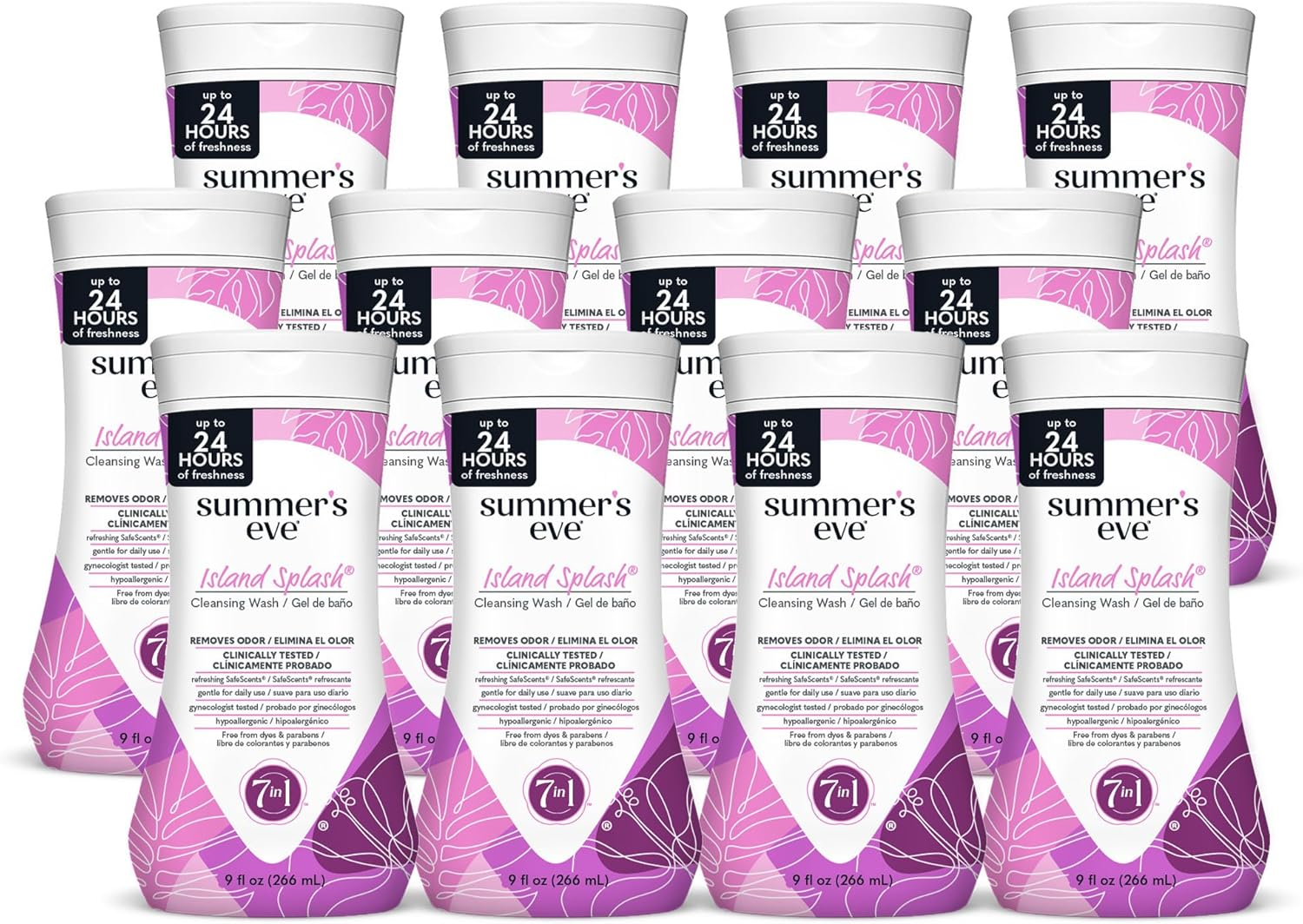 Summer'S Eve Cleansing Wash, Island Splash, 9 Oz, 12 Pack image number 1