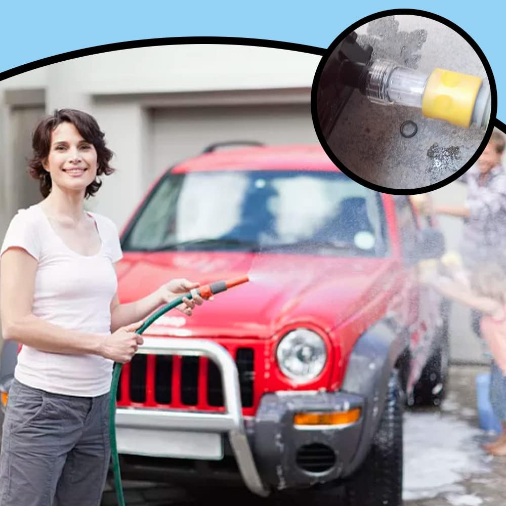 2 PCS Water Filters for High Pressure Washer Inlet Filter 3/4 Inch Connector Wash Pressure Water Pump Inlet for Protect the Pump of High Pressure Washer image number 1