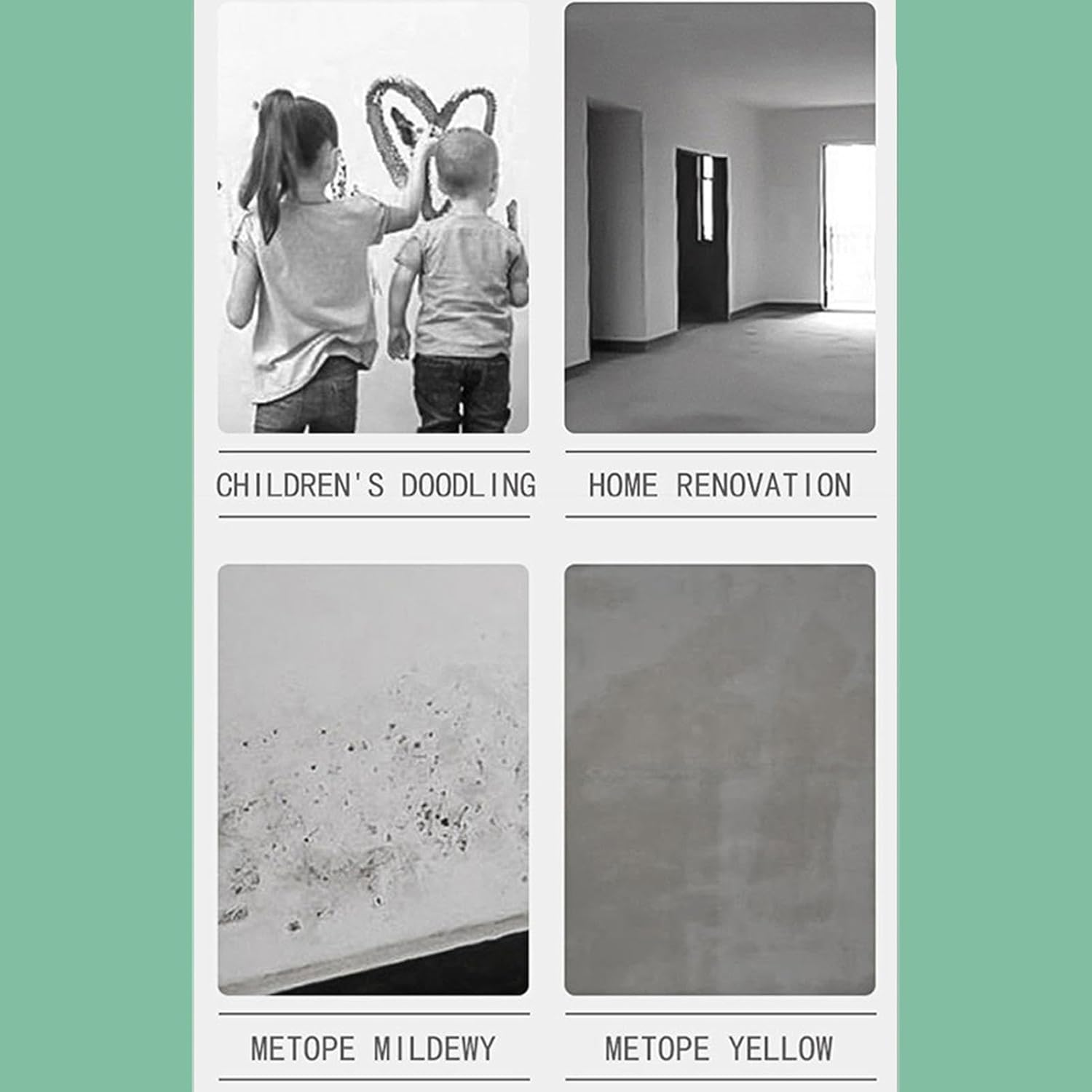 Wall Repair Paste, Wall Paint Kit, Ceiling Touch-Up Paint, Wall Painting Kit, Stain Removal Paint, Roller Brush Paint Kit, Paint Repair, Home Wall Repair Paste image number 2