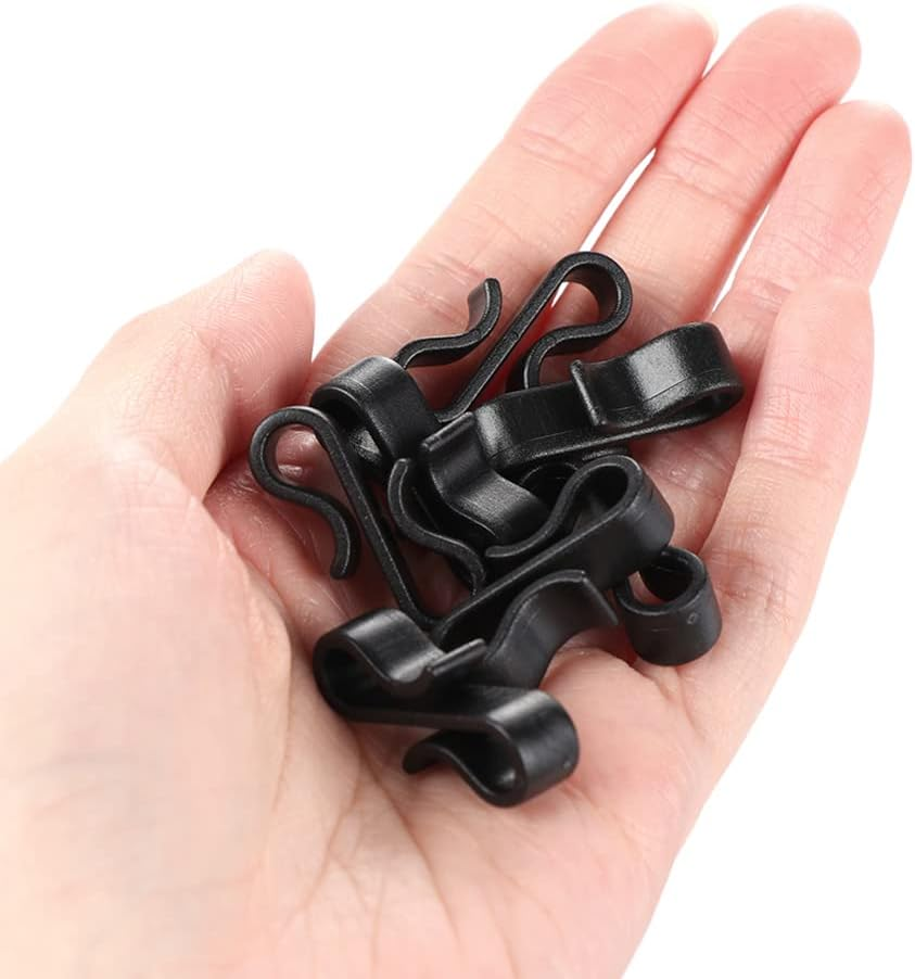 BIGTEDDY 500Pcs 50X Led Fairy Lights Gutter Hooks Heavy Duty Clips Party Christmas Hook AU image number 5