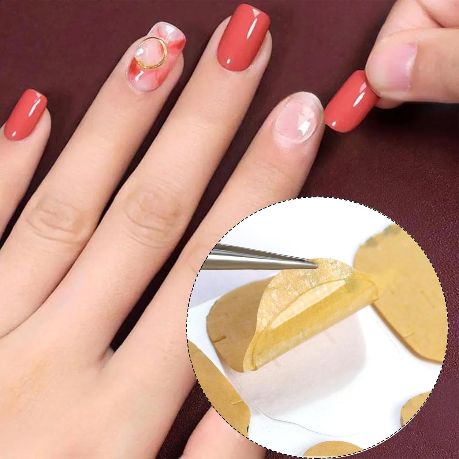 Nail Adhesive for Press on Nails - (1 Sheet) Jelly Sticky Tabs for Nails - Long Lasting Press on Nail Stickers, Nail Glue Tabs for False Nail Tips