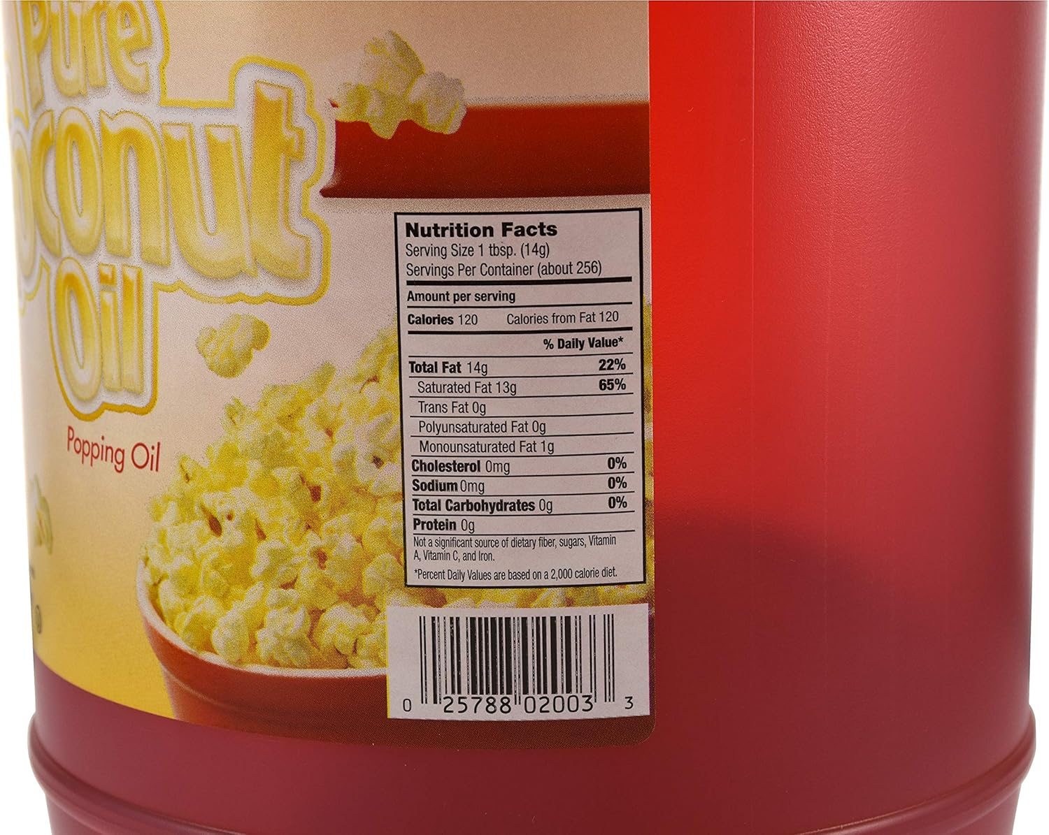 Snappy Popcorn Colored Coconut Oil, 1 Gallon image number 1