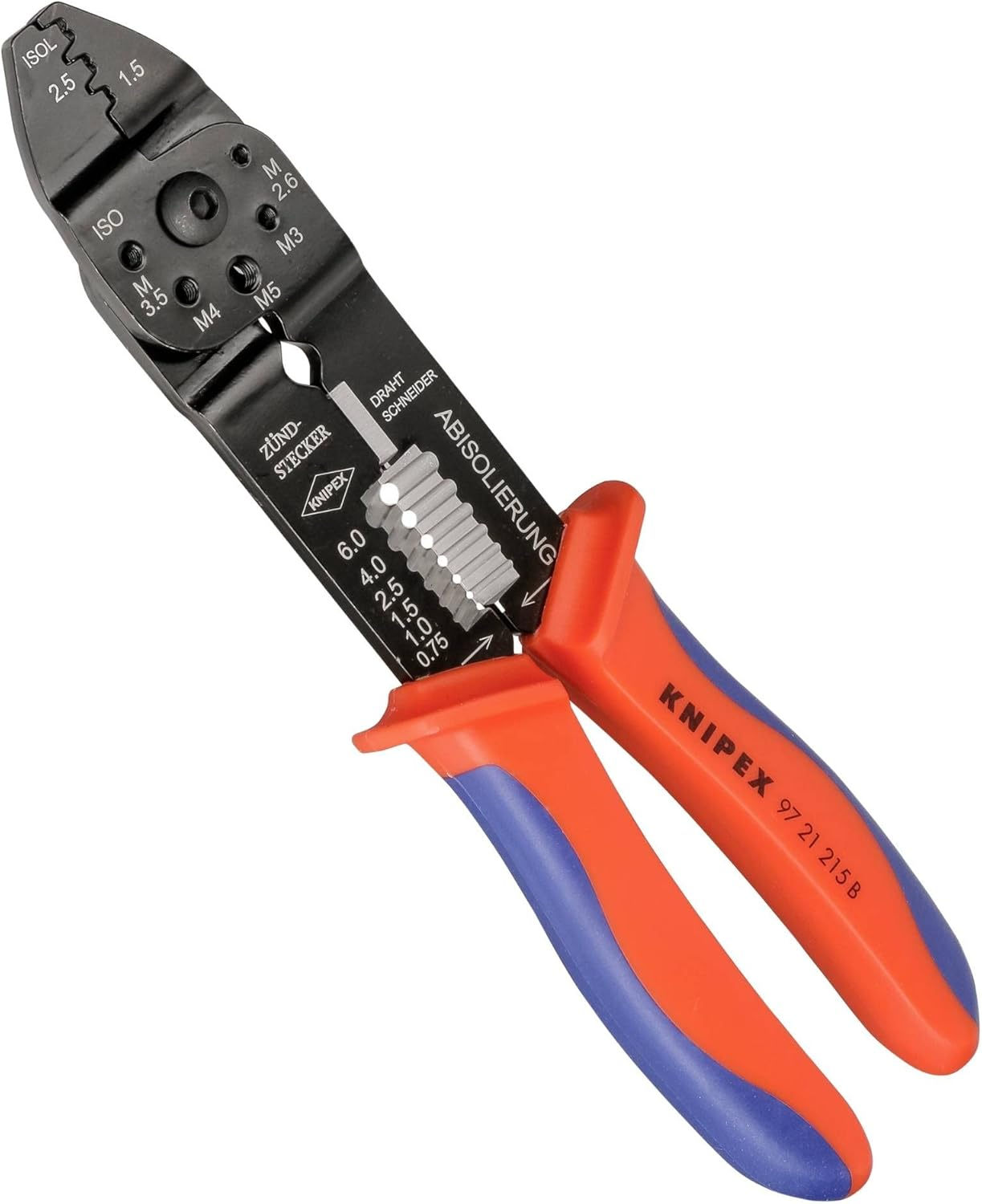 Knipex 97 21 215 B Crimping Pliers, Multicolor image number 1