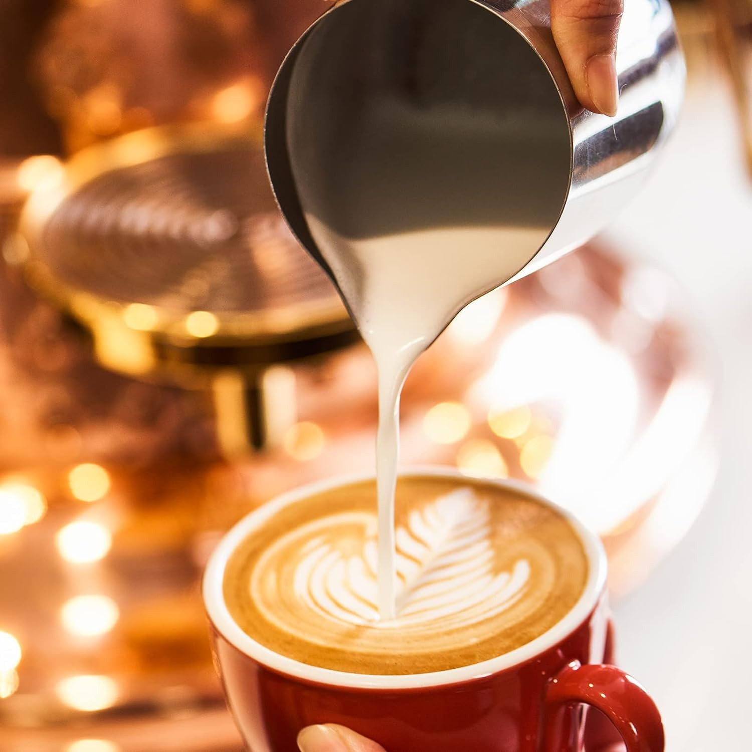 Milk Jug Kit 600Ml/20Oz, Milk Frothing Pitcher Stainless Steel 304, Steamer Cup Espresso with Decorating Art, Latte Arts