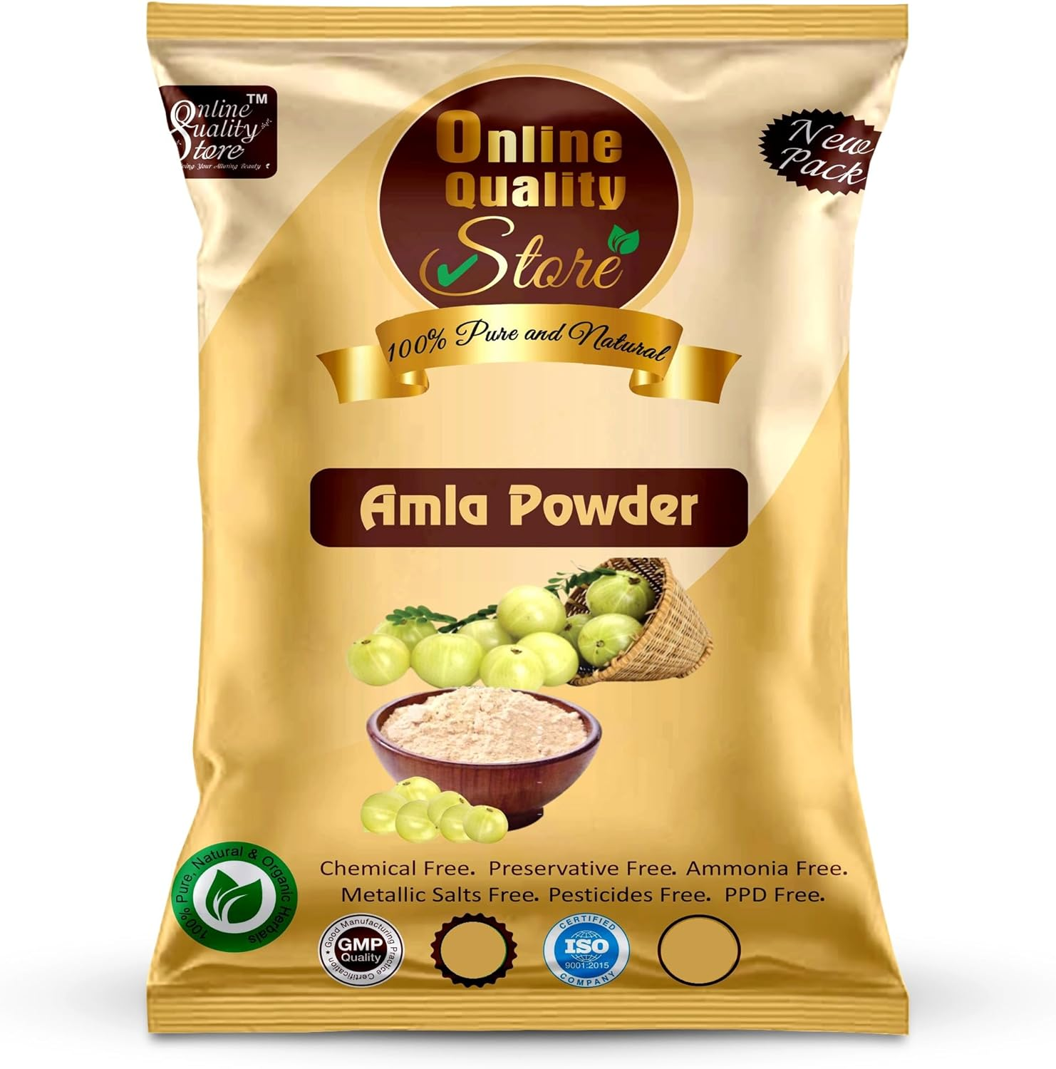 Online Quality Store Combo Herbal Red Onion Shampoo and Reetha Powder (50G), Shikakai Powder (50G), Hibiscus Powder (50G), Amla Powder (50G), Bhrinraj Powder (50G) |Hair Care Kit image number 5