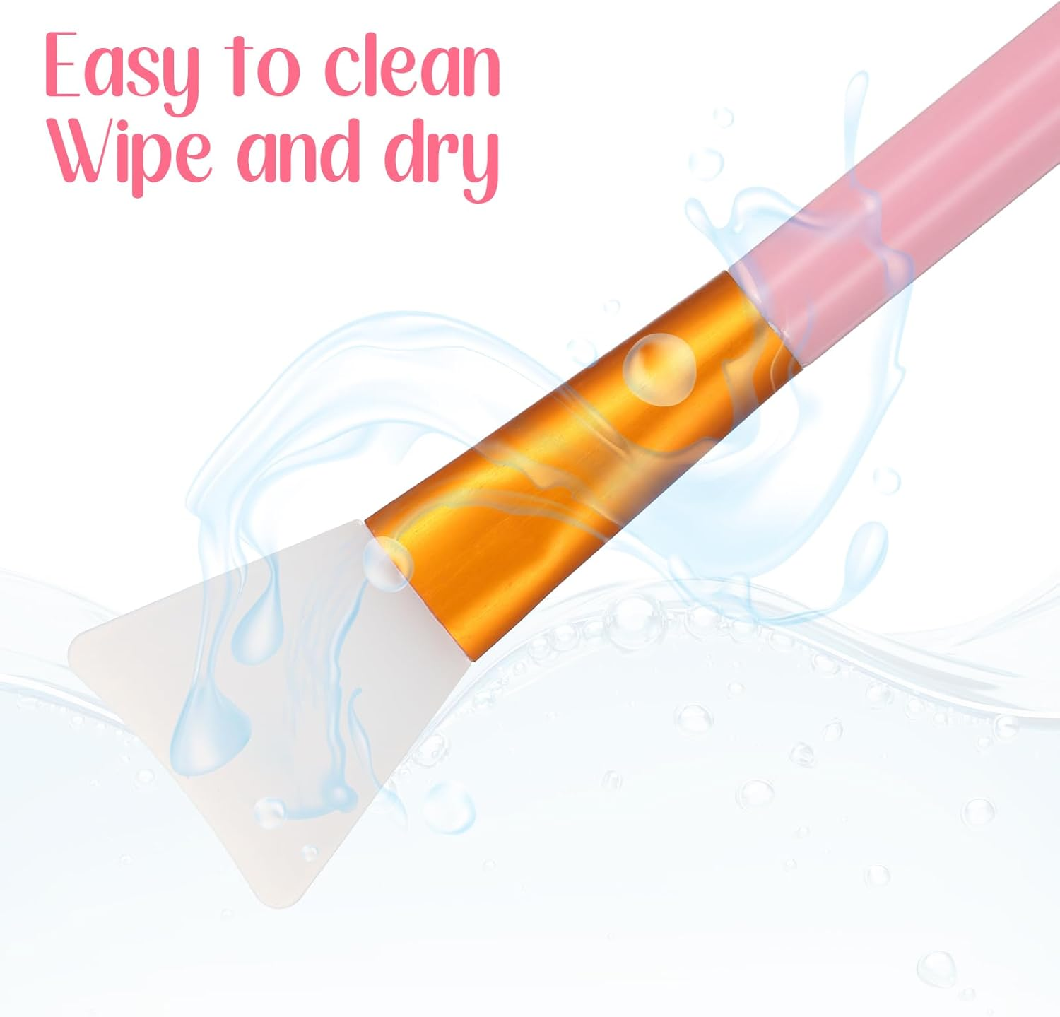 6 Piece Face Mask Brush Silicone Mask Brush Set Face Face Applicator Fan Makeup Skin Care Applicator Brush Mask Applicator Tool for Sleep Mask Mud Mask Skin Care Aesthetic image number 4