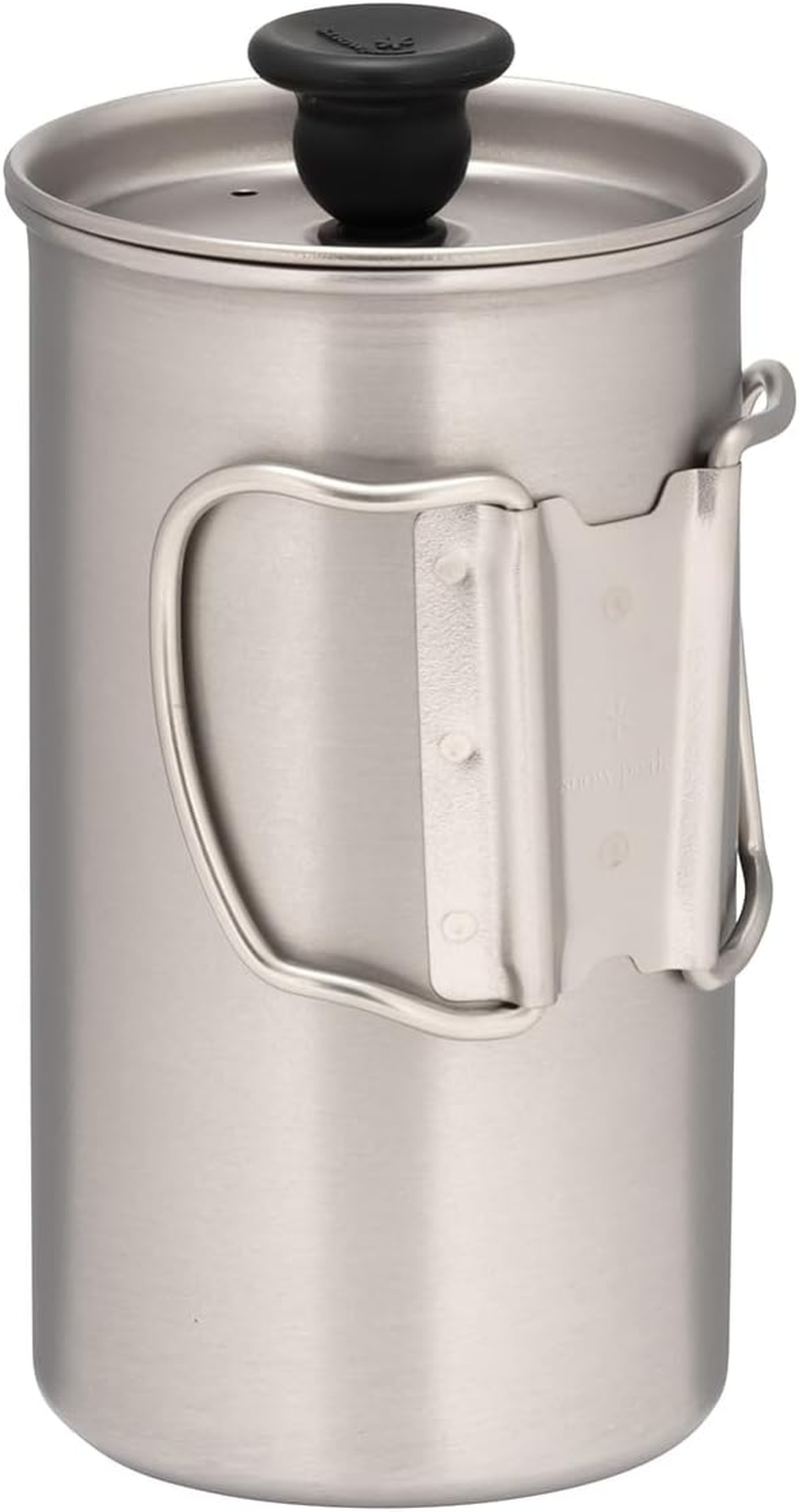Snow Peak Titanium French Press - Ultralight Coffee Maker for Camping, Backpacking & Hiking - Camping Cookware Essential for Coffee Anywhere image number 6