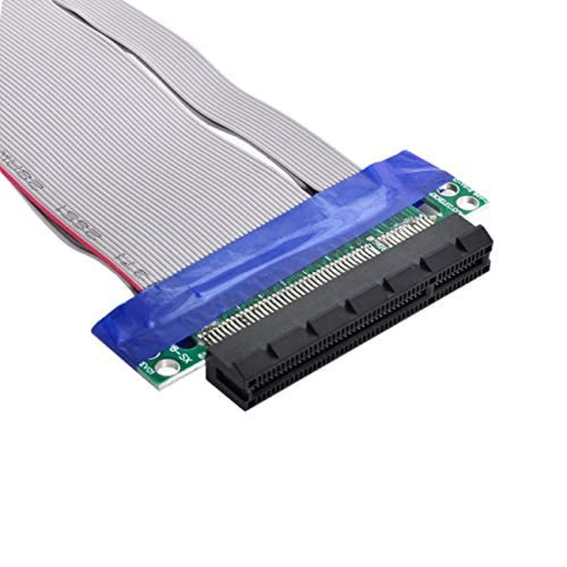 Cablecc PCI-E Express 8X to 8X Male to Female Slot Riser Extender Card Ribbon Flexible Cable 20Cm