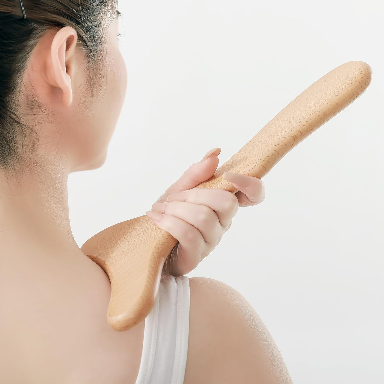 Wooden Lymphatic Drainage Tool Wood Therapy Massager Body Sculpting Tool One-Handed Massage Tools for Maderotherapy,Anti-Cellulite,Gua Sha,Muscle Release-Travel Bag Included,11 * 6Inches