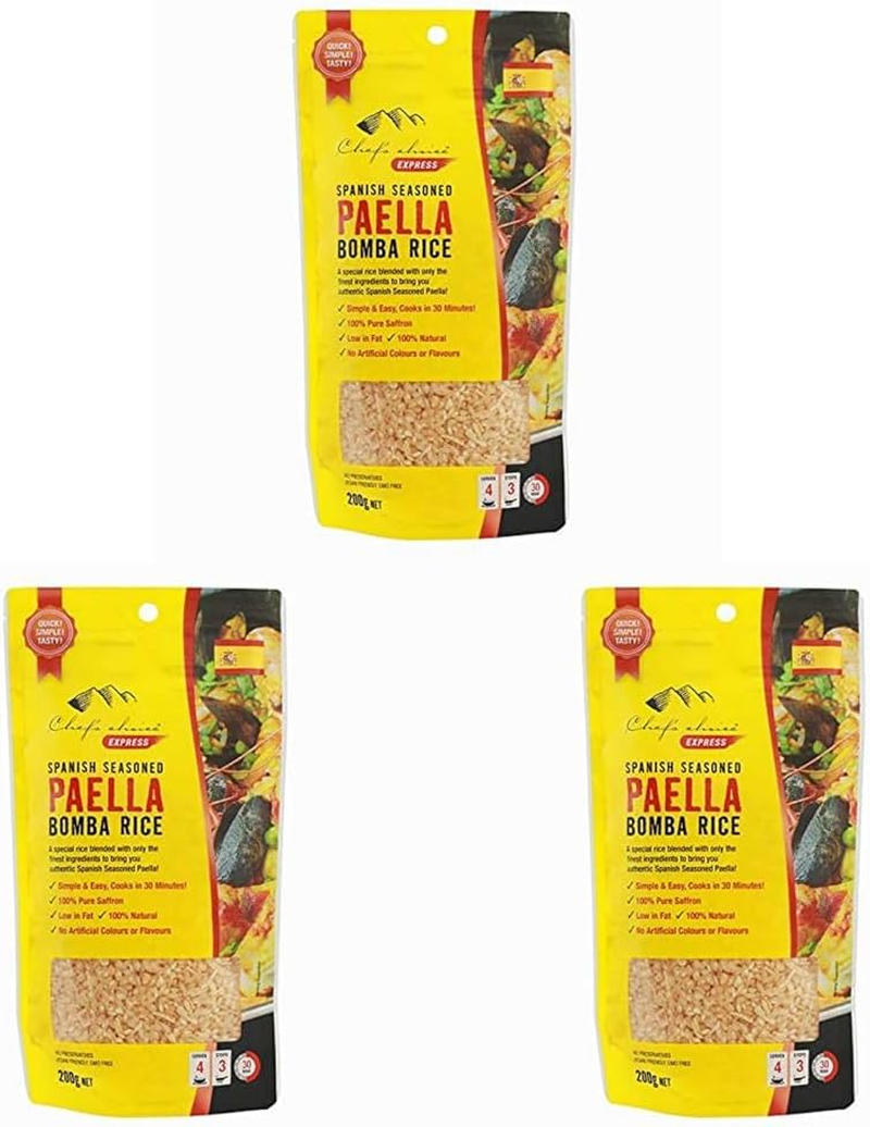 Chef'S Choice Express Spanish Paella Bomba Rice Meal 200G