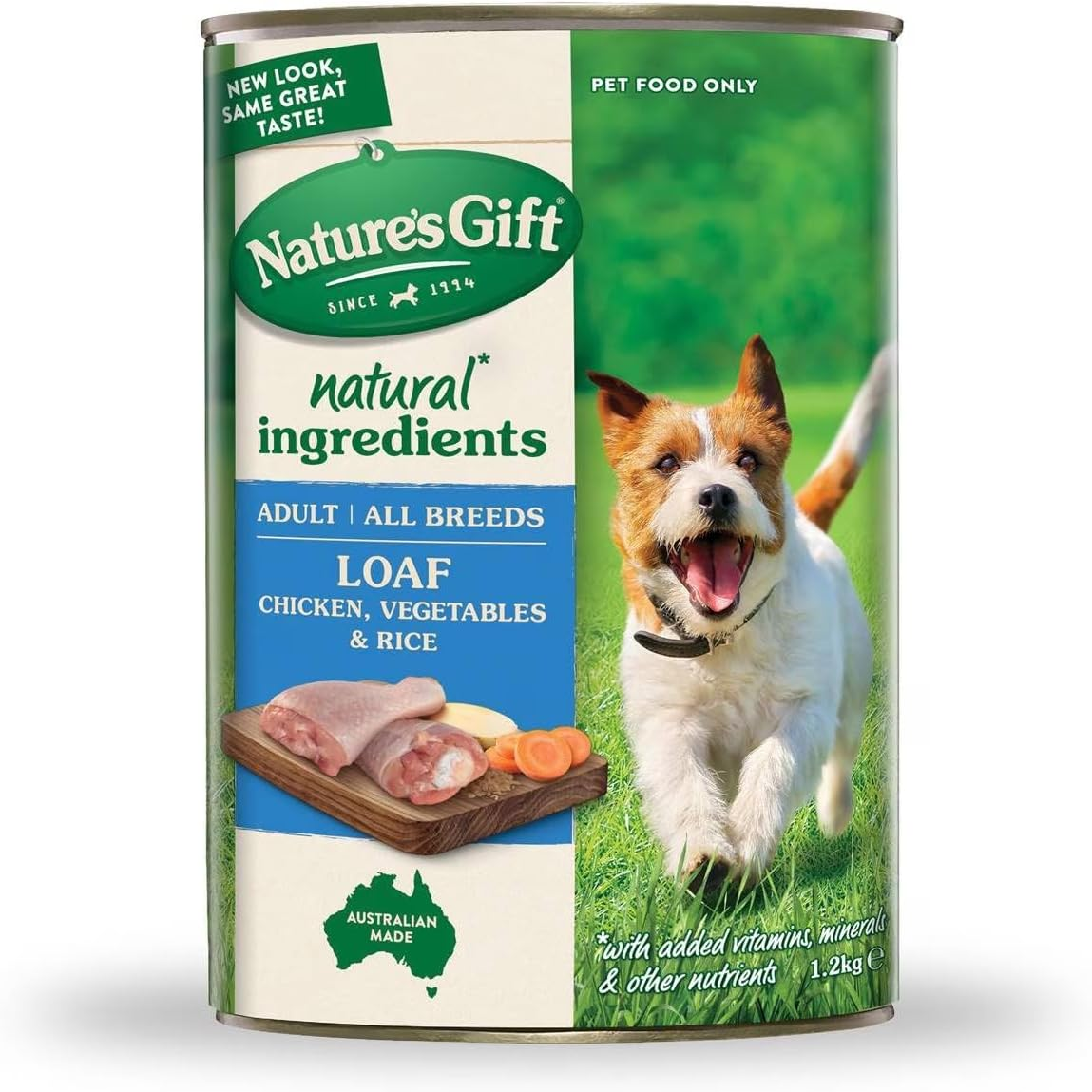 Nature'S Gift Meal Time Loaf Chicken, Vegetables and Rice Wet Dog Food 1.2 Kg