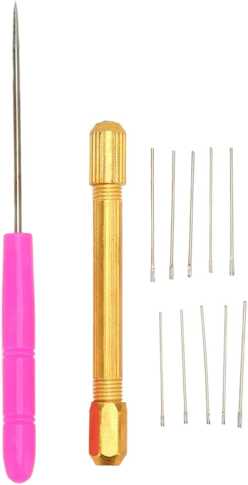 Hair Reroot Tool Doll Hair Rooting Holders 10Pcs Awl Alloy Handles Doll Hair Making Accessories, Doll Hair Rooting Tools Comfortable to Grip for Doll DIY Shop, Home Salon image number 4