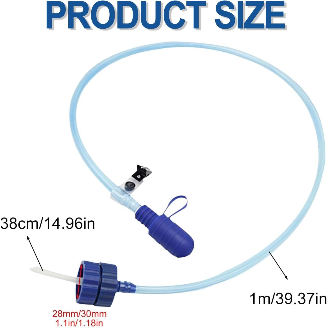 Water Bottle Drink Tube Water Bottle Drinking Tube with Double Adapter Hydration System Drink Tube System Hose Kit Water Bottle Tube Adjuster for Cycling Trekking Fishing Boating Camping image number 5