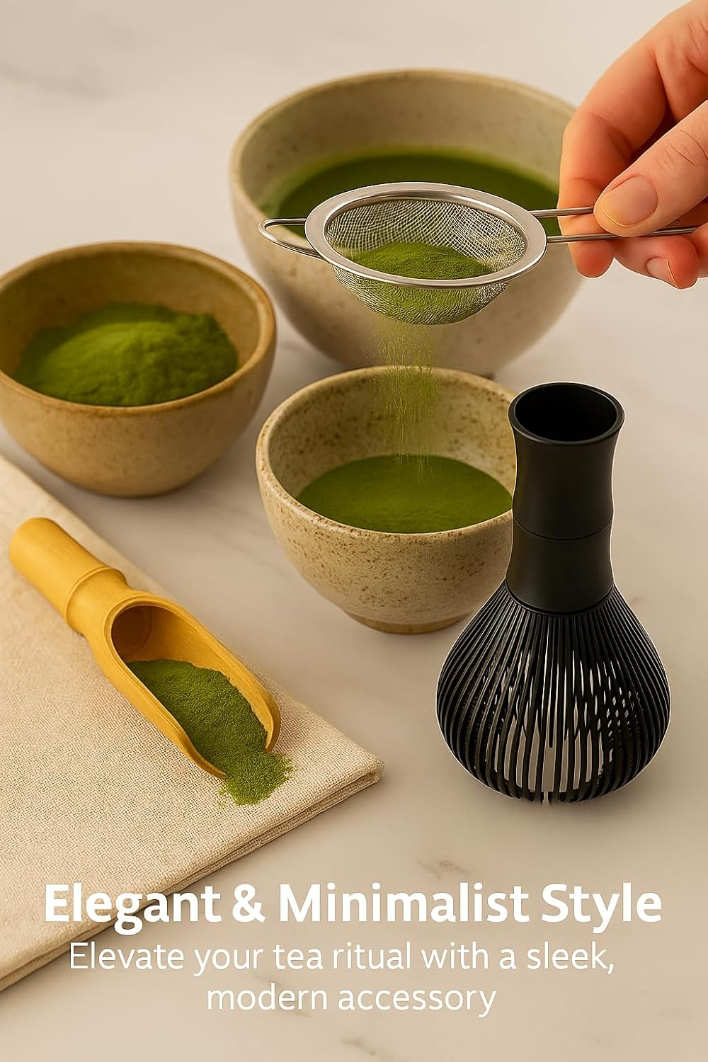 Matcha Whisk Chasen &ndash; Easy-To-Clean Resin Frother for Matcha, Latte & Tea | Limited Stock &ndash; Final Units image number 6
