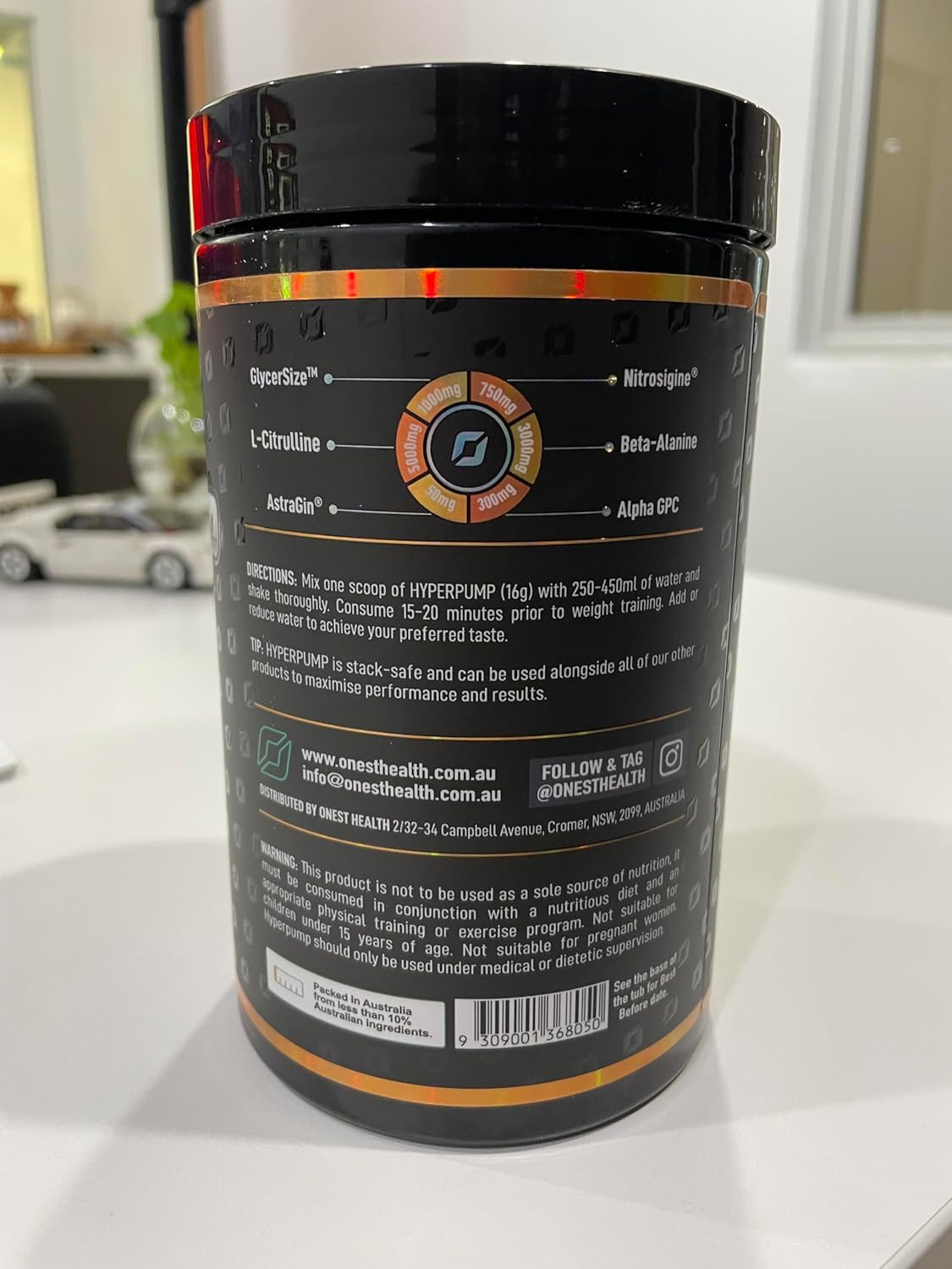 ONEST Hyperpump Stimulant Free Pre Workout Powder &ndash; 400G (25 Servings) Caffeine & Preservatives Free Sports Supplements for Boosted Strength, Speed, Stamina and Muscle Pumps image number 6