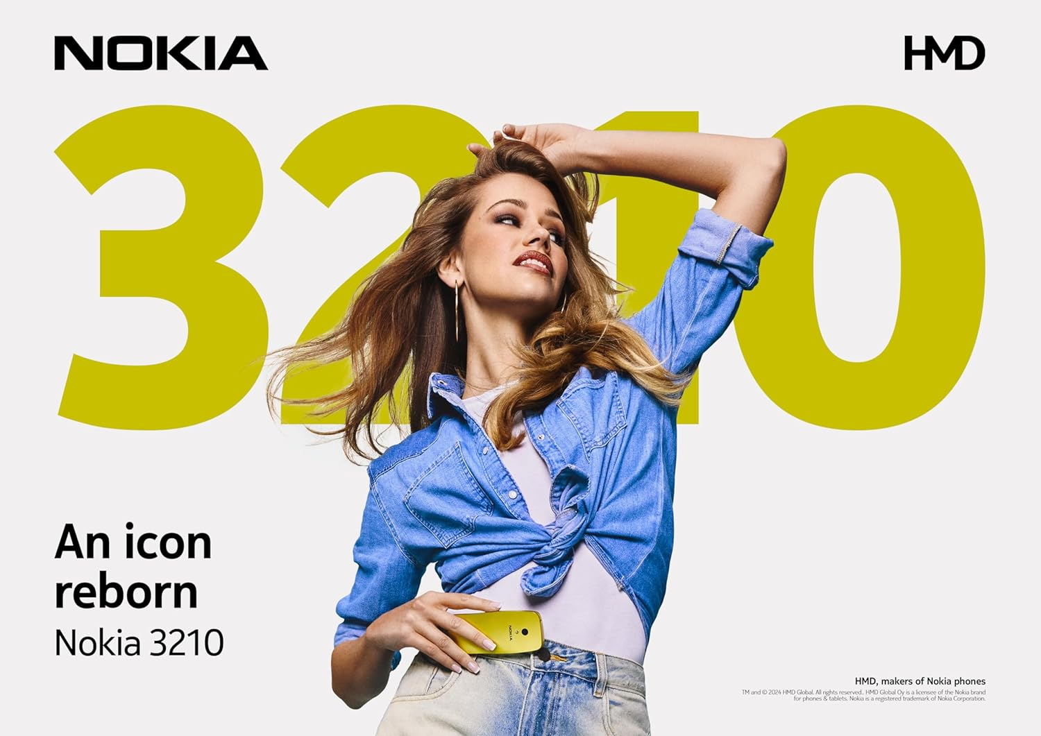 Nokia 3210 4G Y2K Gold - Blue image number 2