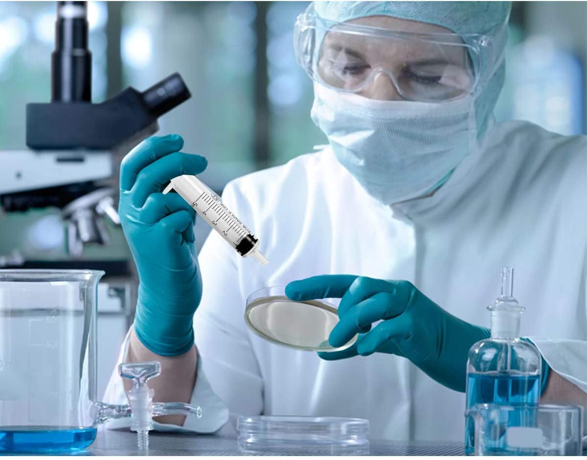 20Ml Syringe with Caps (10 Pcs), Suitable for Feeding Newborn Small Animals, Also Suitable for Liquid Extraction, Adding Ink, Watering Flowers, Etc. image number 1