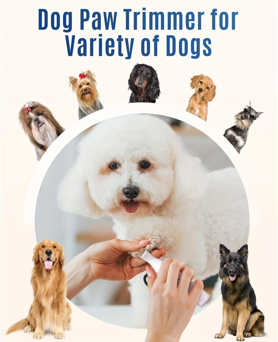 Dog Nail Grinder Set-Super Quiet Rechargeable-Pet Trimmer Nail Grinder Set-3 in 1 Electric Mini Pet Hair Shaver image number 1