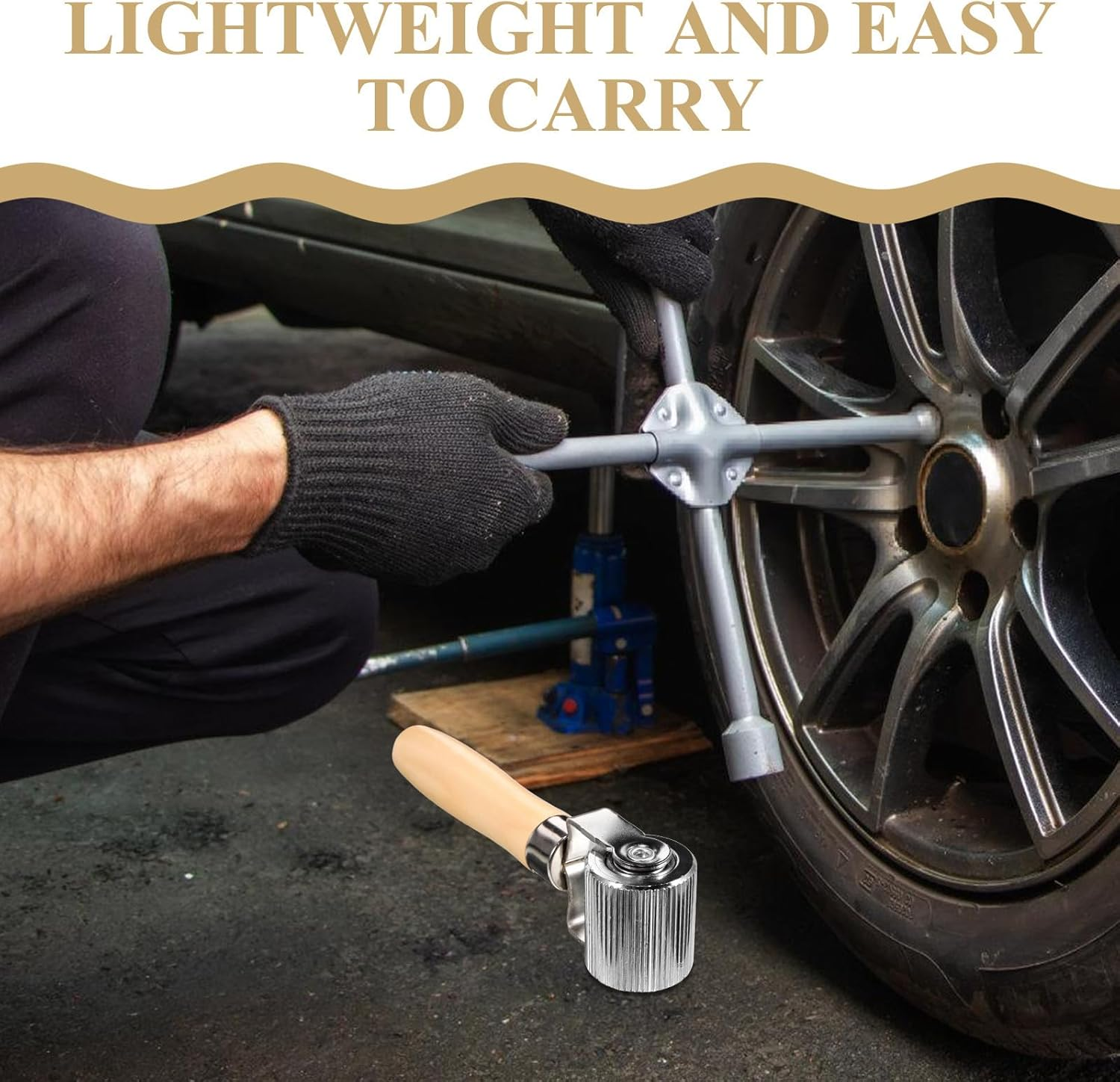 PLAFOPE Metal Tire Repair Roller Tool 44Mm with Bearings for Car and Motorcycle Sound Deadening, Noise Reduction and Seamless Tire Patch Application Tool for Automotive Maintenance image number 5