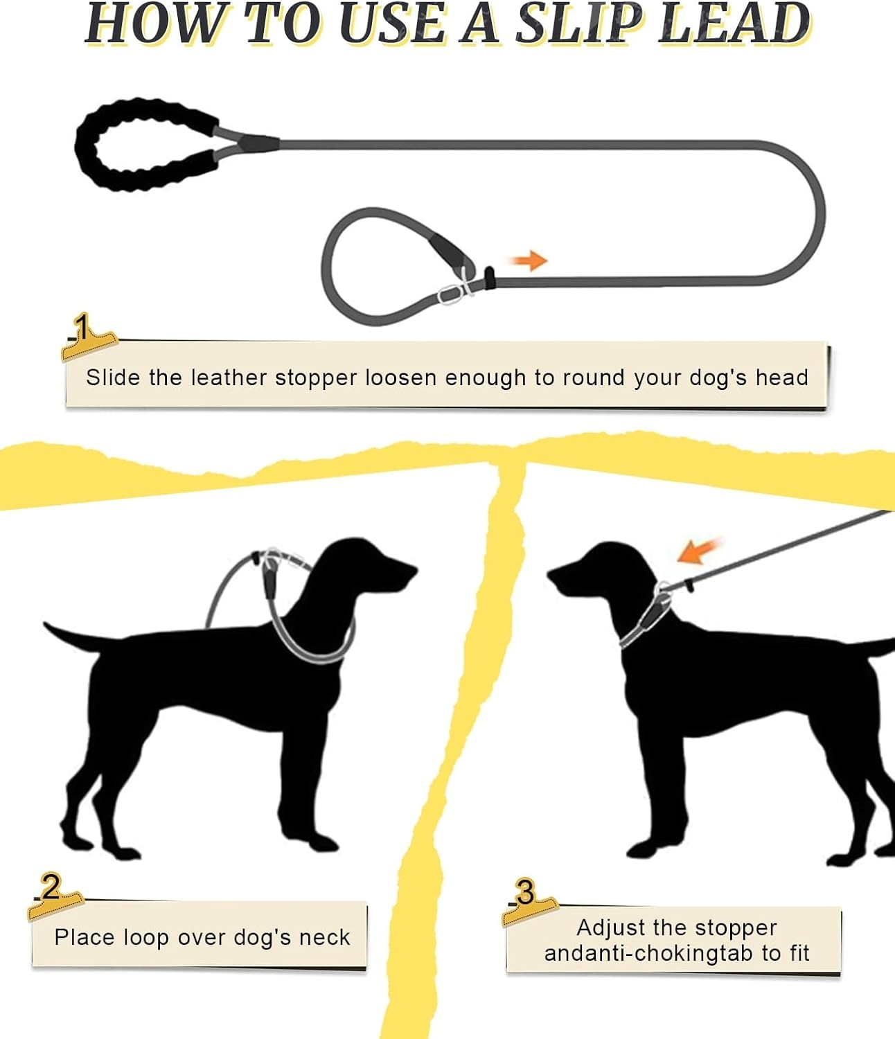 Alxmunao Reflective Anti-Pull Dog Lead with Foam Handle, Durable Nylon Leash for Small Medium Dogs Walking Training (Multiple Colors) (Red)