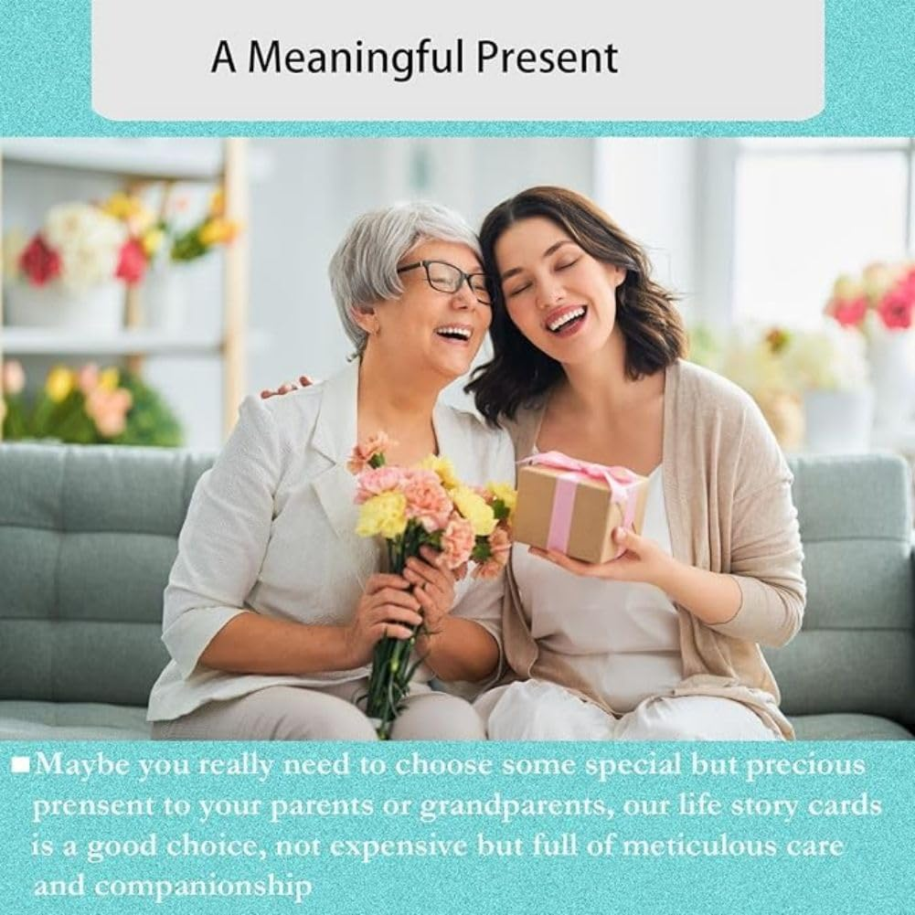 Life Story Interview Kit Cards 150 Pcs, Family Conversation Cards, Get to Know Parents and Grandparents for Family Pictionary Game Night with Curated Question Cards image number 4