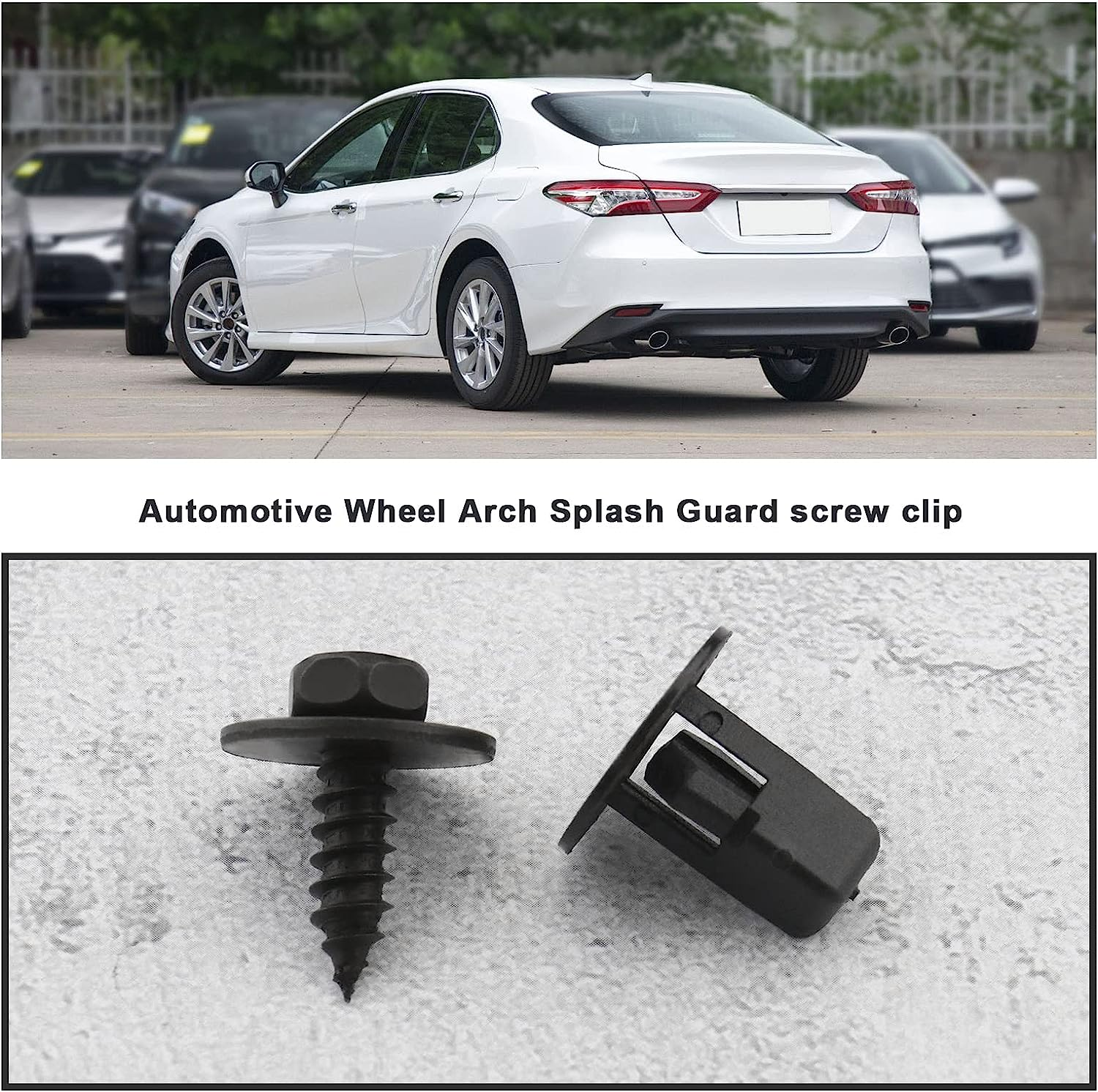 SING F LTD 6 Sets Wheel Arch Splash Guard under Tray Screws Moulding Clips Grommet Compatible with Lexus 90159A0010 Automotive Replacement Parts image number 2