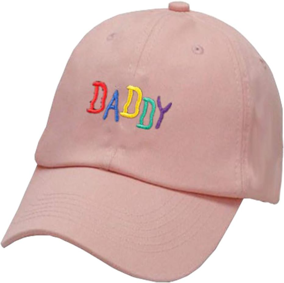 Agshcqi Adjustable Baseball Cap Colorful Daddy Hat Headdress Leisure Dad-Cap Hat Sunhat Hip-Hop Flat Snapback Metal Buckle