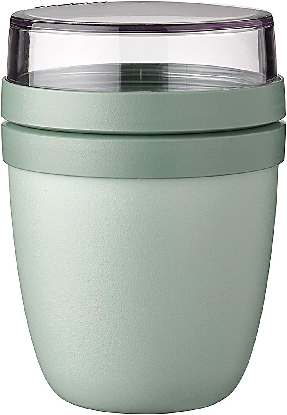 Mepal Overnight Oat Jar - Mini - Practical Yoghurt Cup & Muesli Cup - Separate Compartments for Yoghurt & Muesli - Suitable for Freezer, Microwave & Dishwasher - 300 Ml + 120 Ml - Nordic Sage image number 6