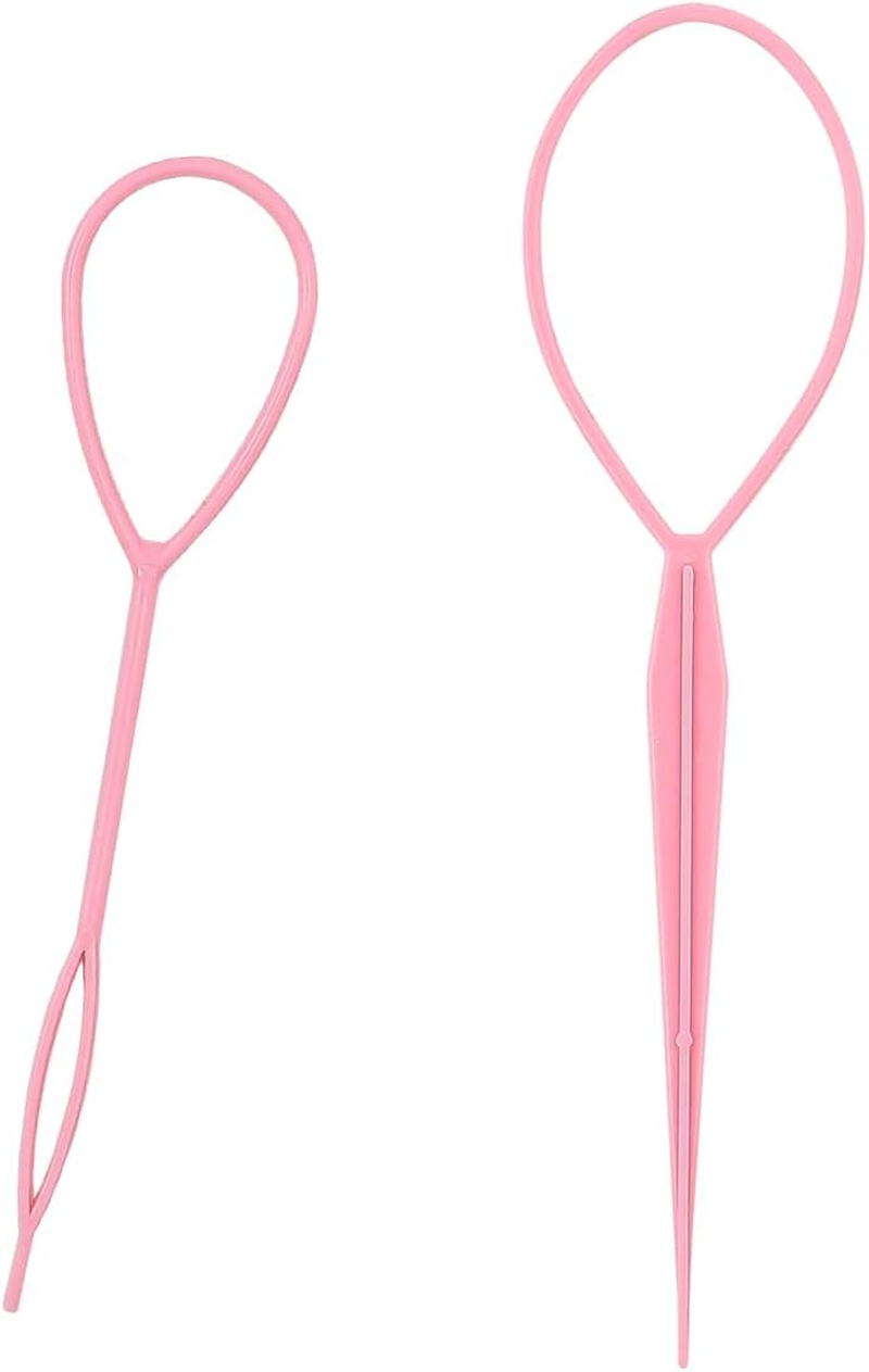 CENPEK Elastic Hair Bands Tool Set, Multicolor Mini Rubber Hair Bands with 4 Tail Hair Tools and 1 Scrunchie Remover for Braiding Hair for Women Wedding Hairstyle image number 5