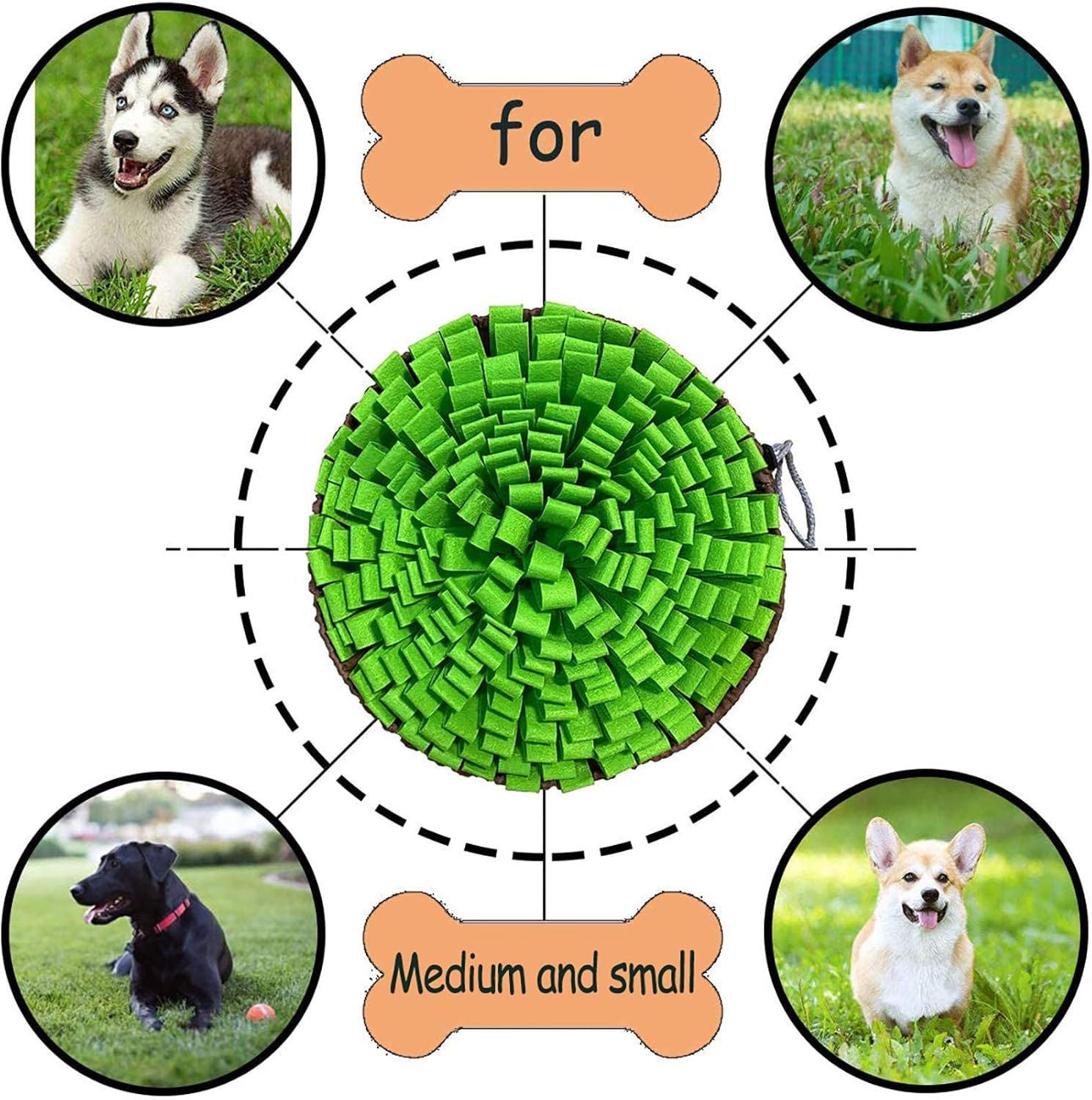 Heatunk Interactive Snuffle Mat for Pets: Encourages Natural Foraging & Stress Relief - Ideal for Dogs, Cats, and More image number 4