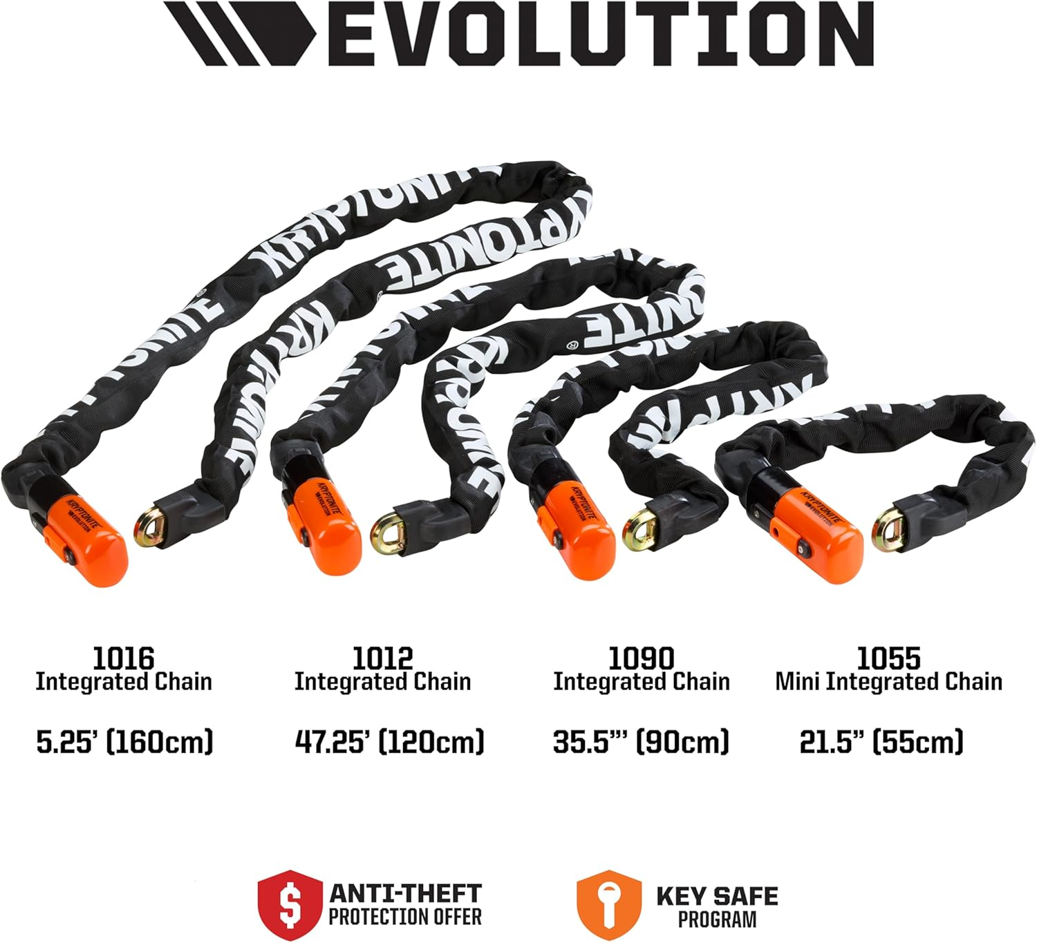 Kryptonite Evolution Mini Integrated 10Mm Chain Bicycle Lock image number 4