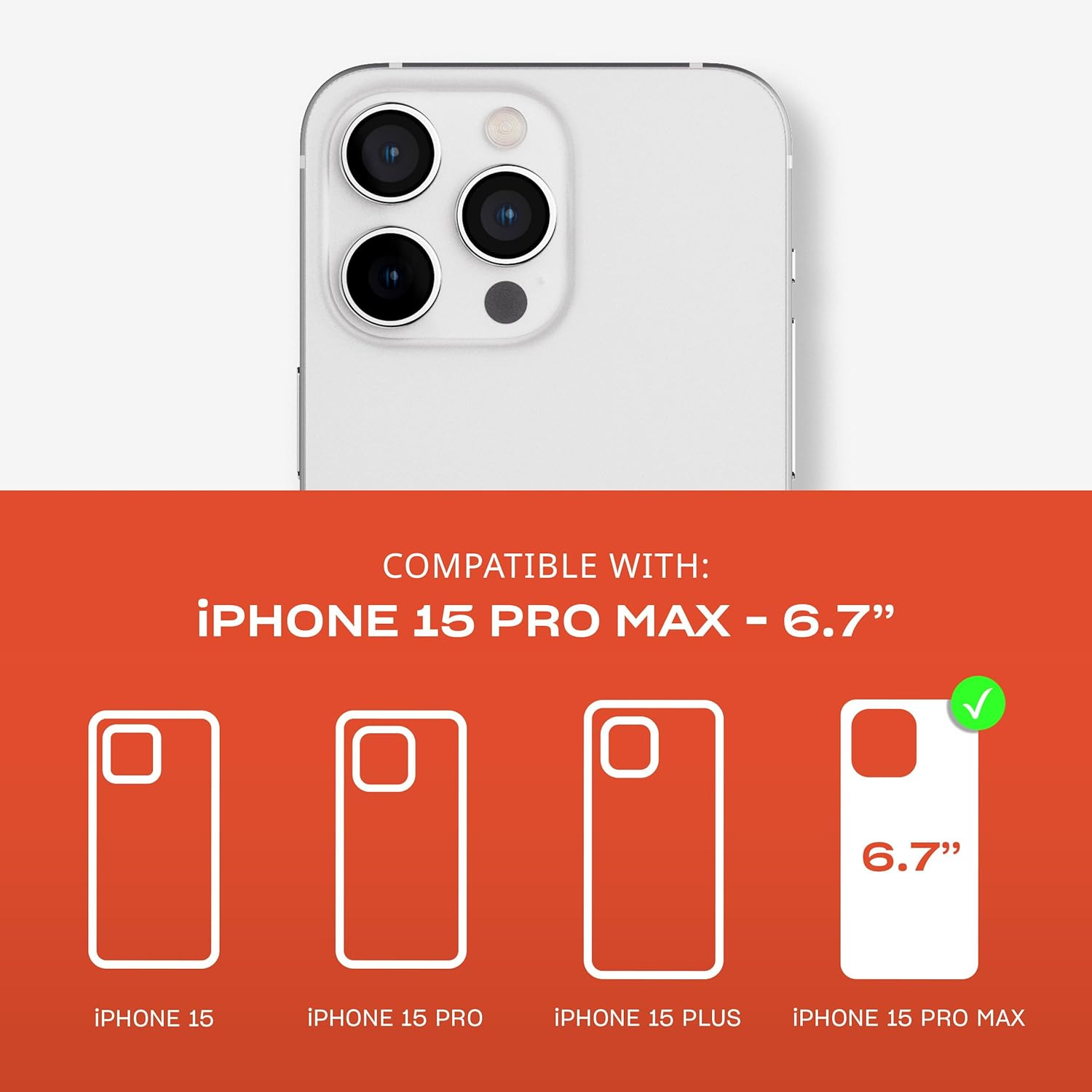 Tech21 Evocrystal Case with Magsafe for Iphone 15 Pro Max, Graphite Black image number 6