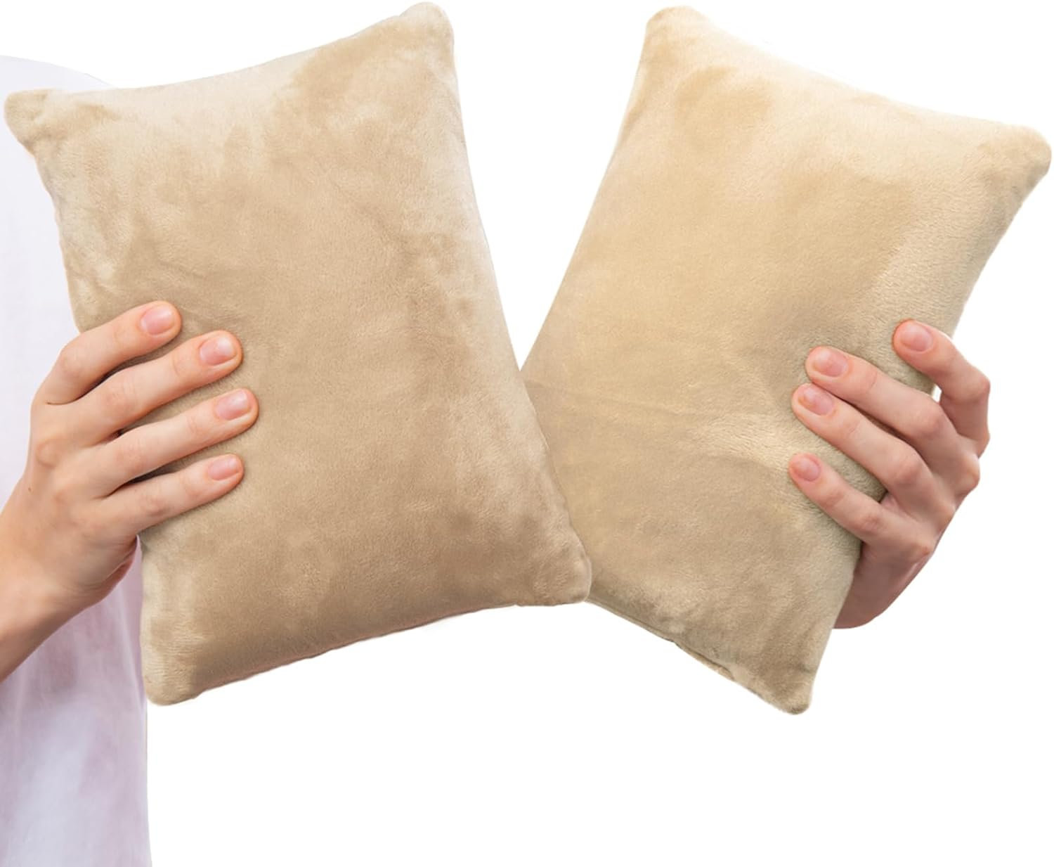 1 MIDDLE ONE 2 Pack Small Pillow, Memory Foam Mini Pillow 11 X 7 Inches for Travel, Sleeping, Nap and Neck, Knee, Lumbar Support, Tiny Pillow Cushion for Pet, Dogs (Black)