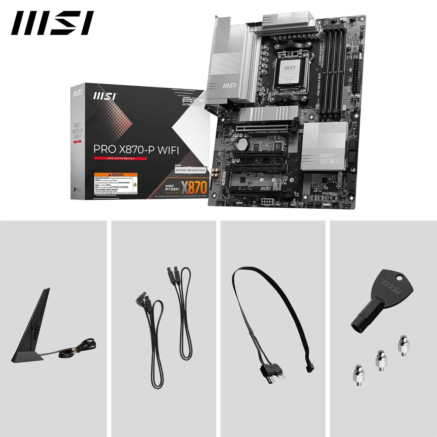 MSI AM5 ATX PRO X870-P WIFI DDR5 Motherboard image number 6