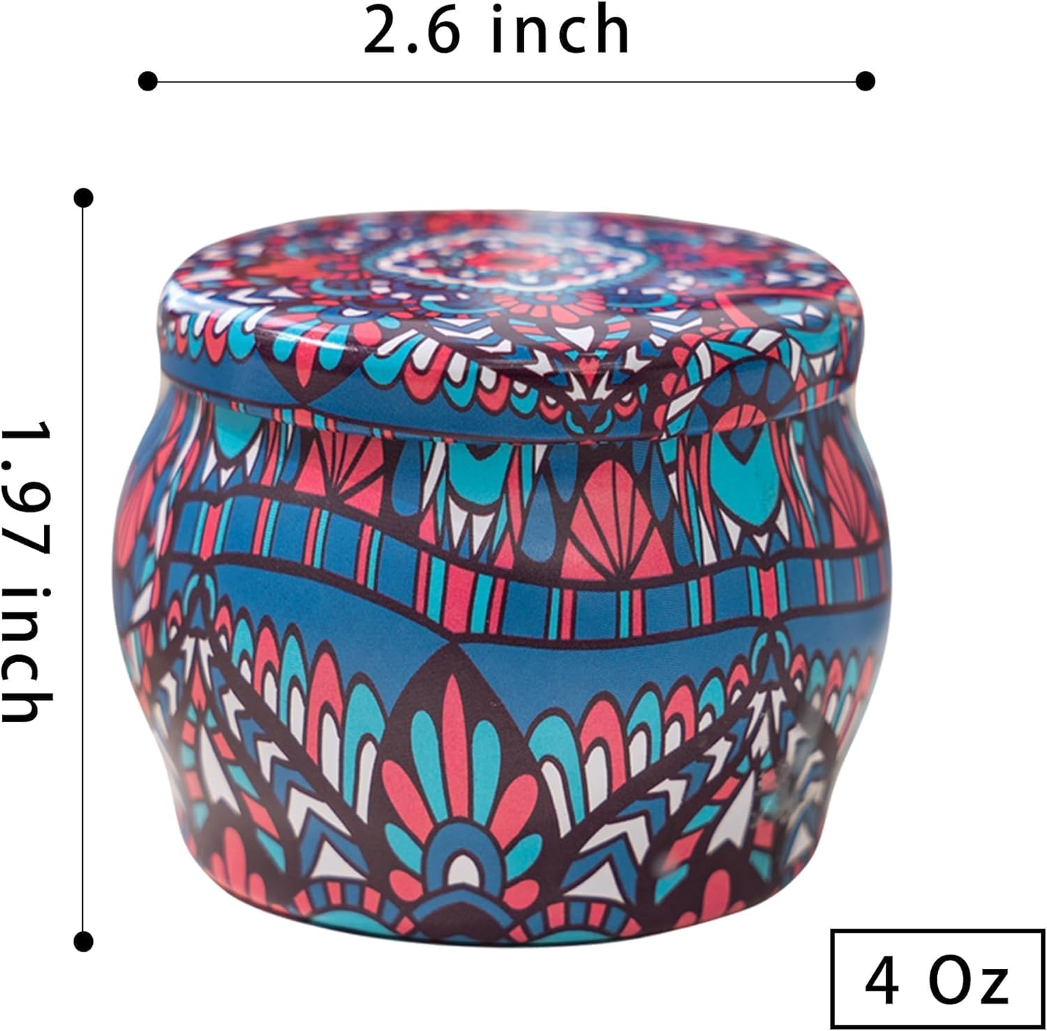 4 Pack Scented Candles Gift Set 130G X 4 Pure Natural Soy Wax, Portable Travel Aromatherapy Tin Jar DIY for Thanksgiving, Christmas, Valentine'S, Mother'S Day, Birthday, Women & Mom image number 3