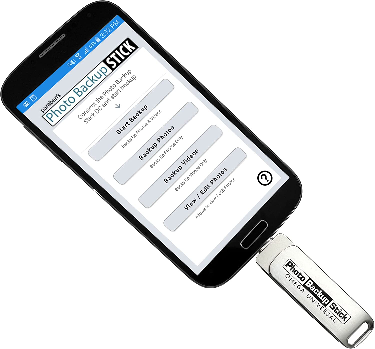 Photo Backup Stick Omega Universal Picture and Video Backup for Any Device - Iphone, Android, Computer, Tablets (256GB) image number 6