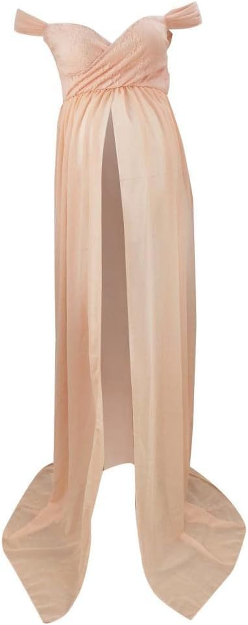 Off Shoulder Maternity Dress Skirts Maternity Photography, Pink M image number 1