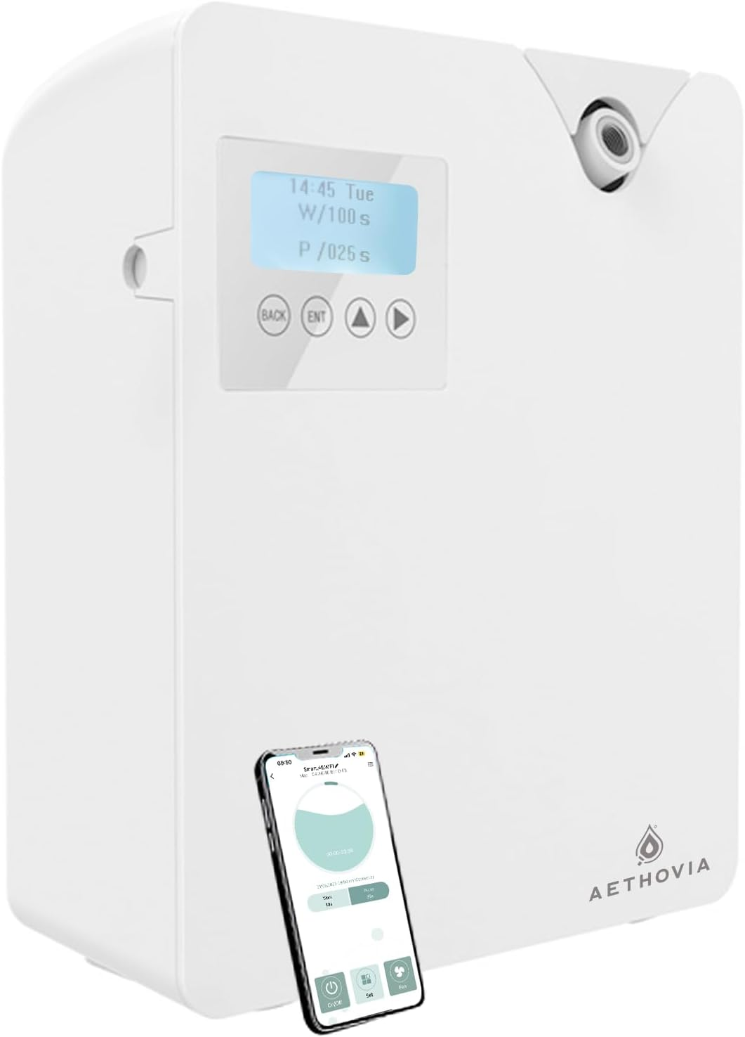 AETHOVIA Smart Scented Diffusers, Bluetooth APP Control Scent Air Diffuser, Cover up 400M&sup3; HVAC Waterless Aroma Device for Home, Office, Spa image number 4