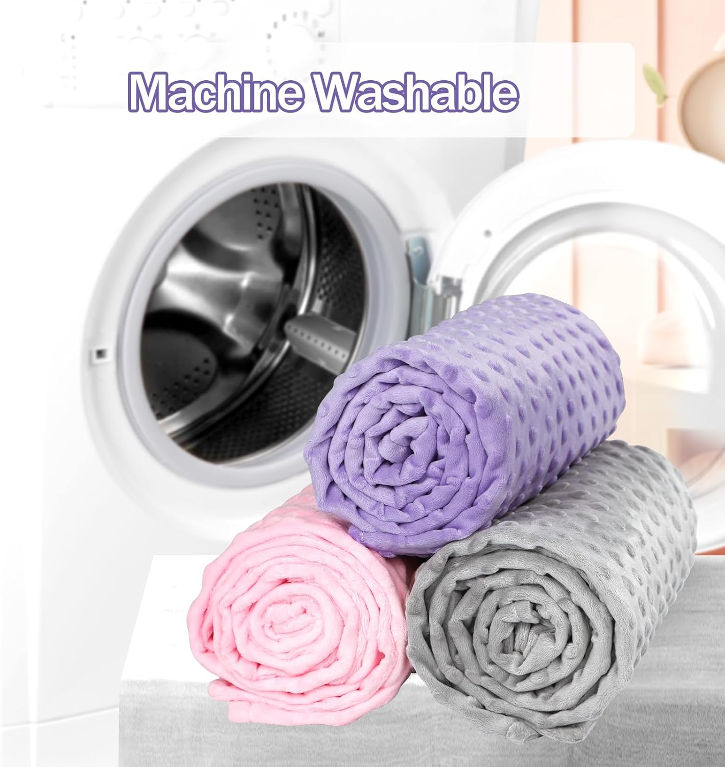 Baby Blanket for Girls, Soft Toddler Blanket 30 X 40 Inch, Newborn Blankets for Nursery, Stroller, Toddler Bed, Carseat, Double Layer, Purple image number 6