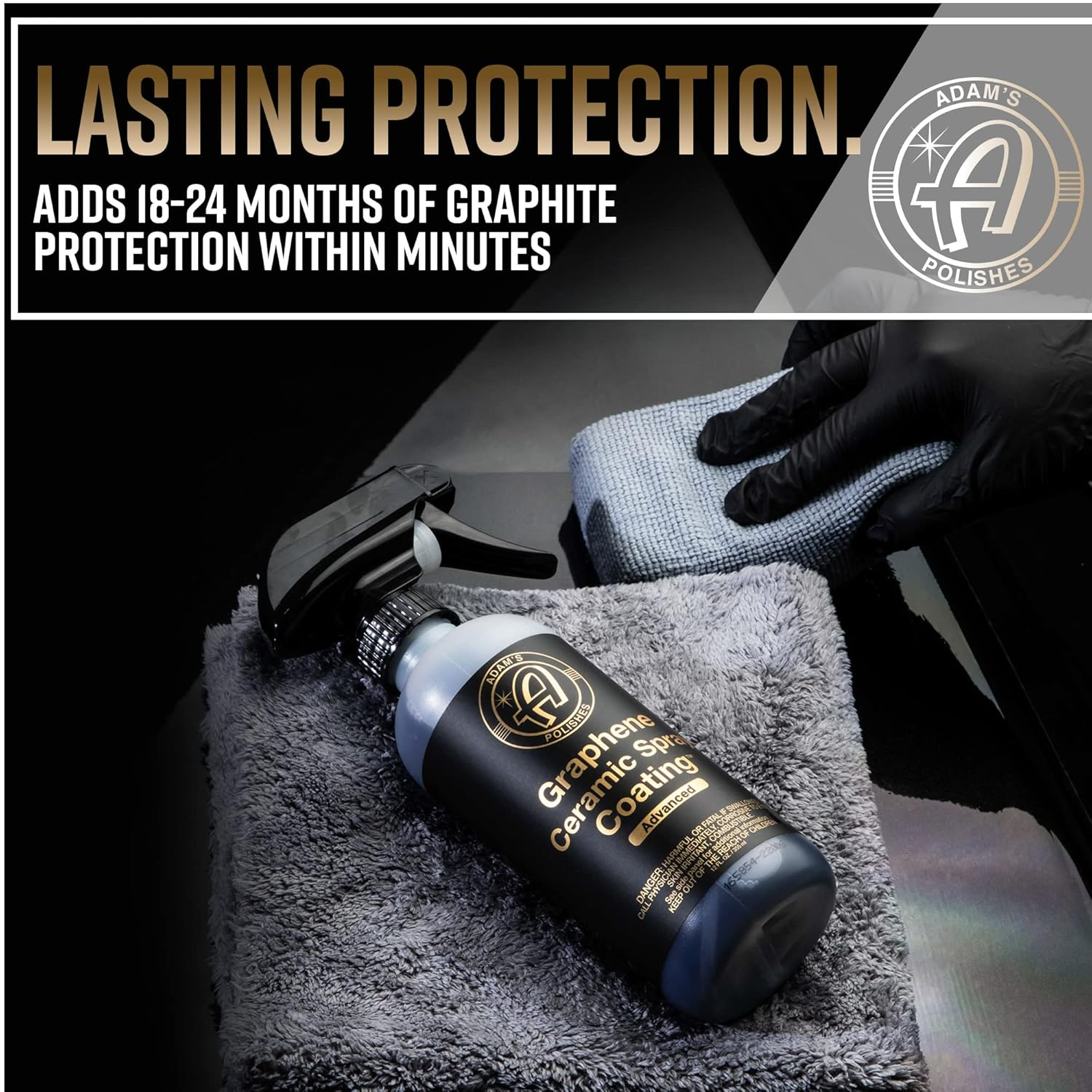 Adam'S Polishes Advanced Graphene Ceramic Spray Coating Kit - 18+ Month Sprayable Graphene Oxide Ceramic Coating for Cars, Boats, Rv'S & Motorcycle | Adds Extreme Gloss, Depth, Shine & Protection image number 5